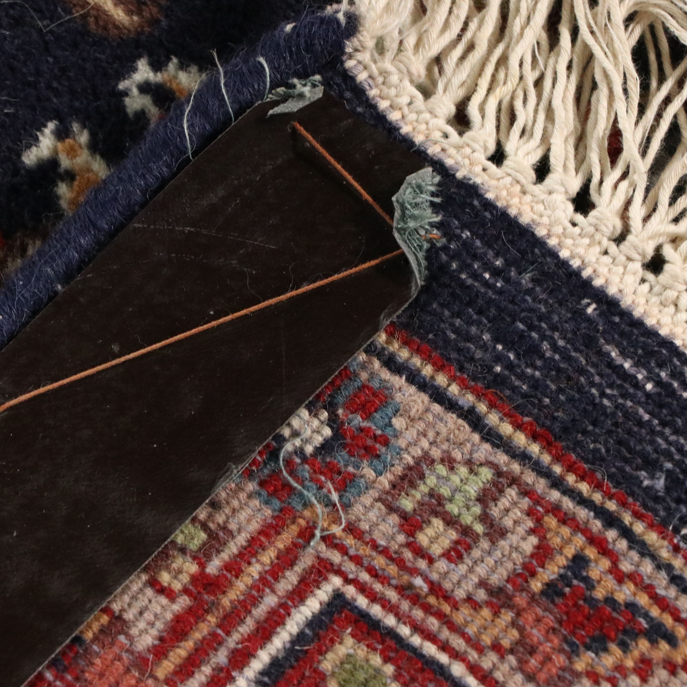 6' x 6'4 Hand-Knotted Indo-Persian Kerman Style Square Area Rug