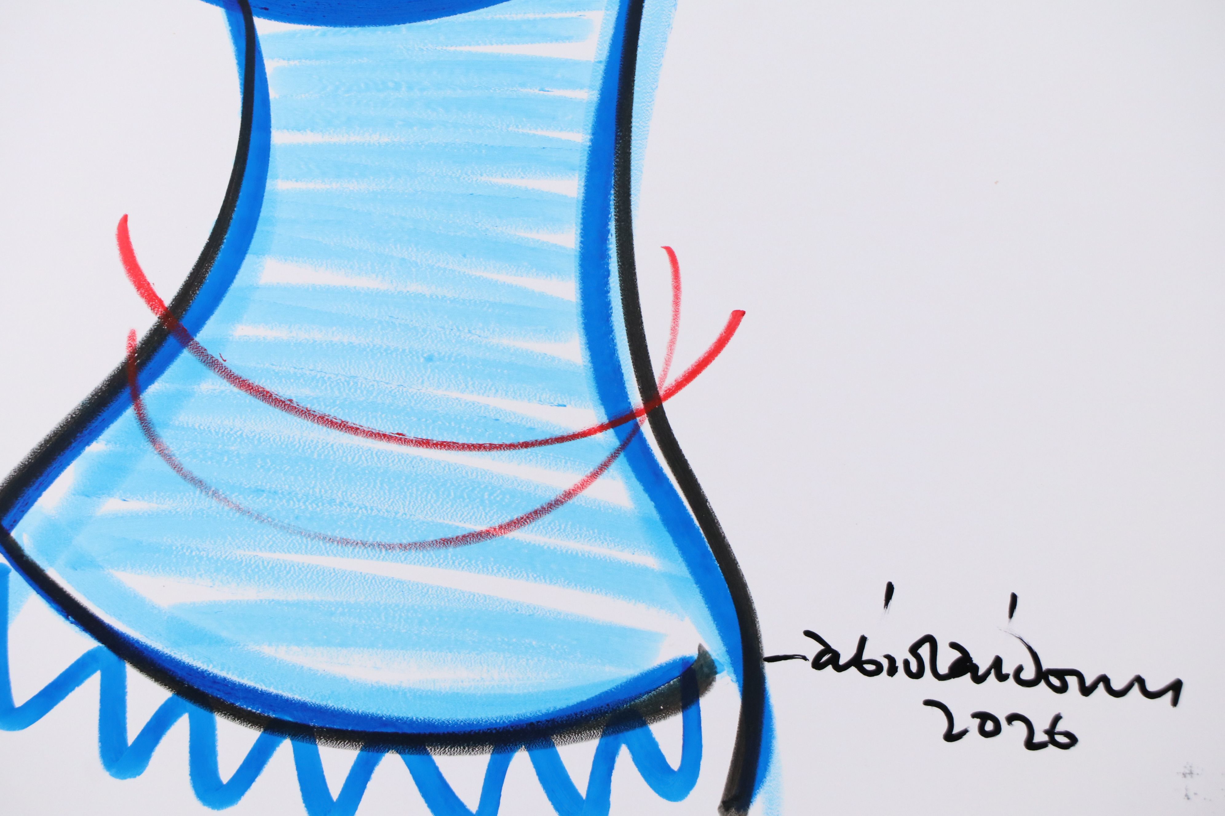 Abiola Idowu Acrylic and Marker Portraits "I am Beautiful" and More, 2026