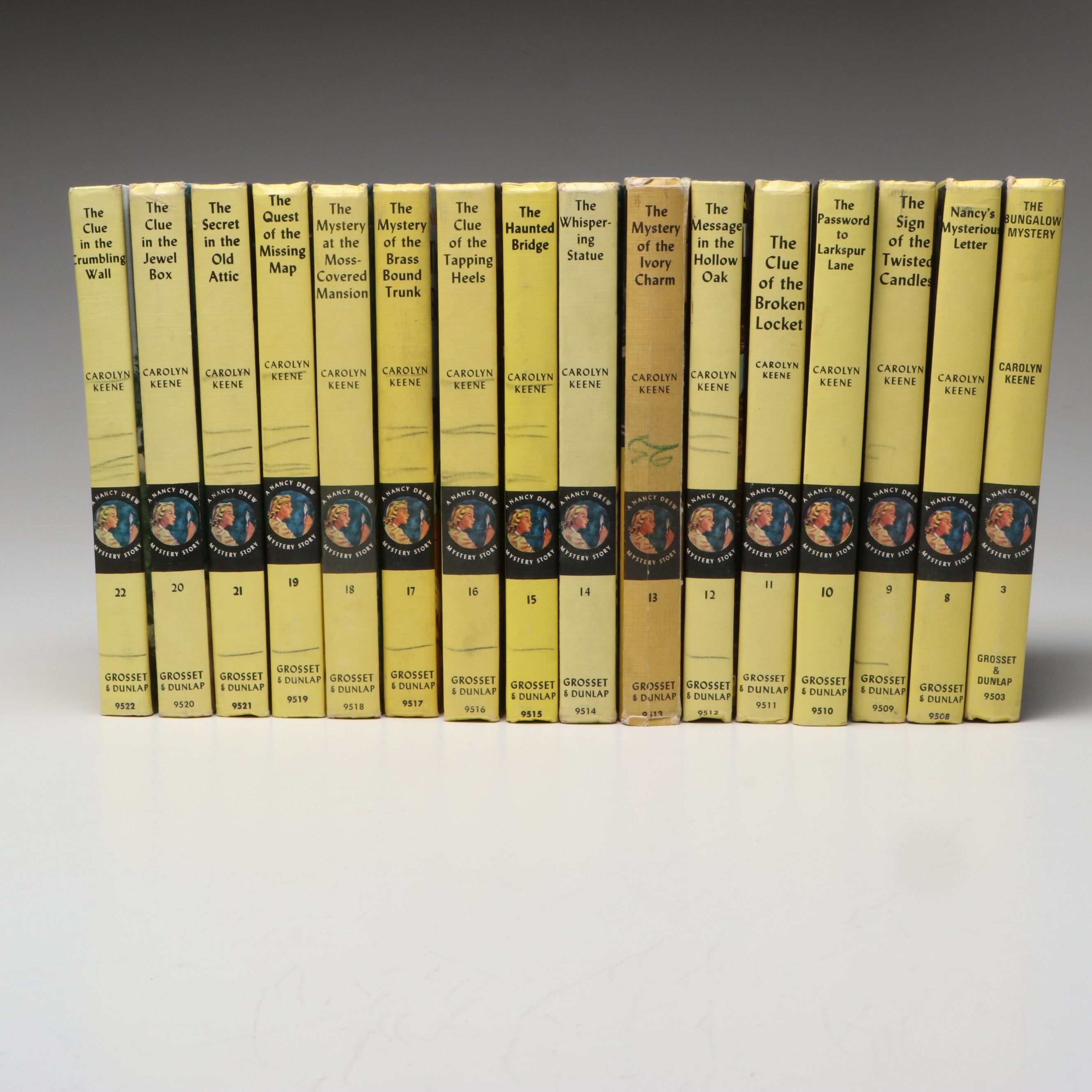 "Nancy Drew" Partial Series by Carolyn Keene, Mid to Late 20th Century