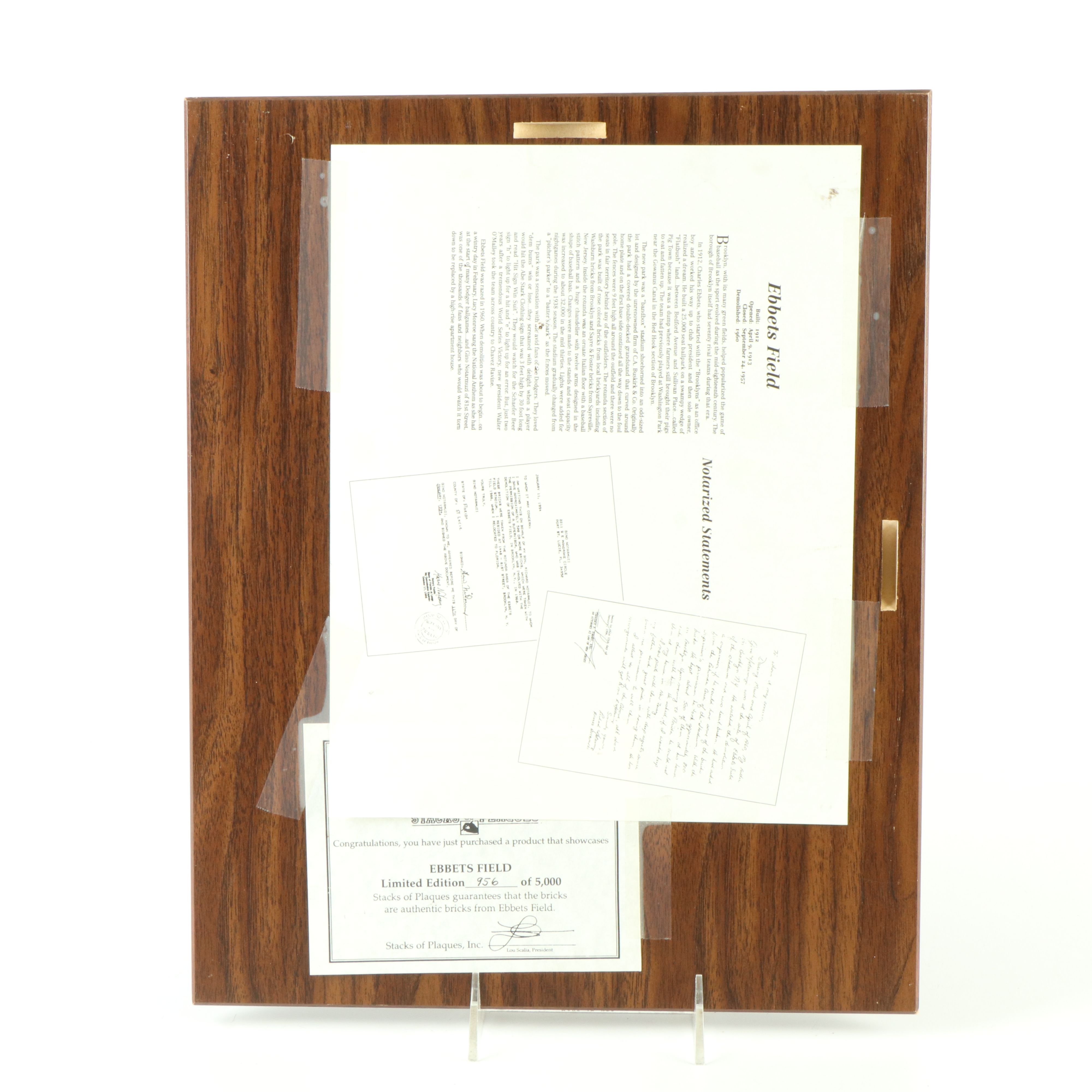 Ebbets Field and Cleveland Municipal Stadium Displays