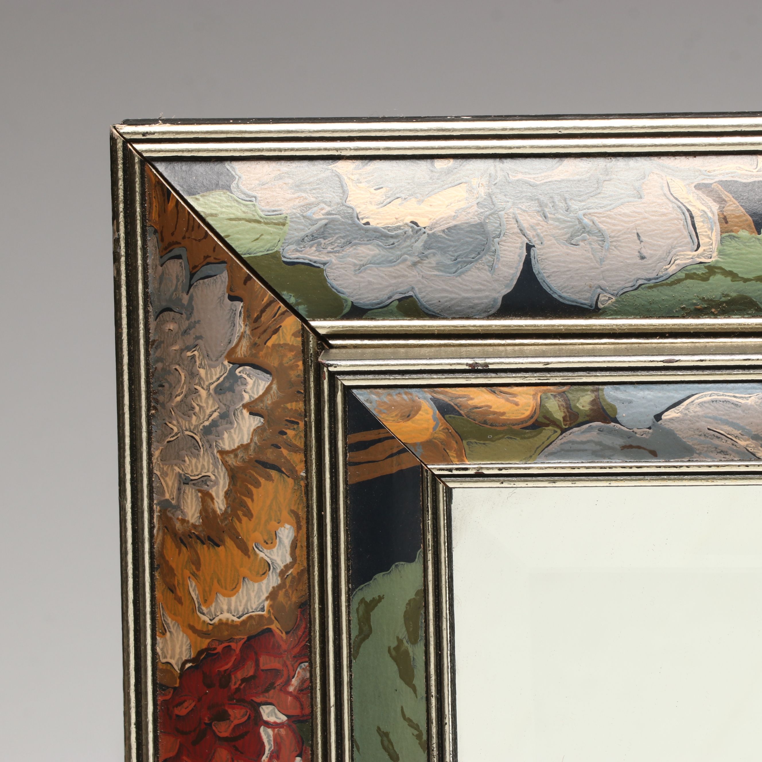 Floral Framed Wall Mirror