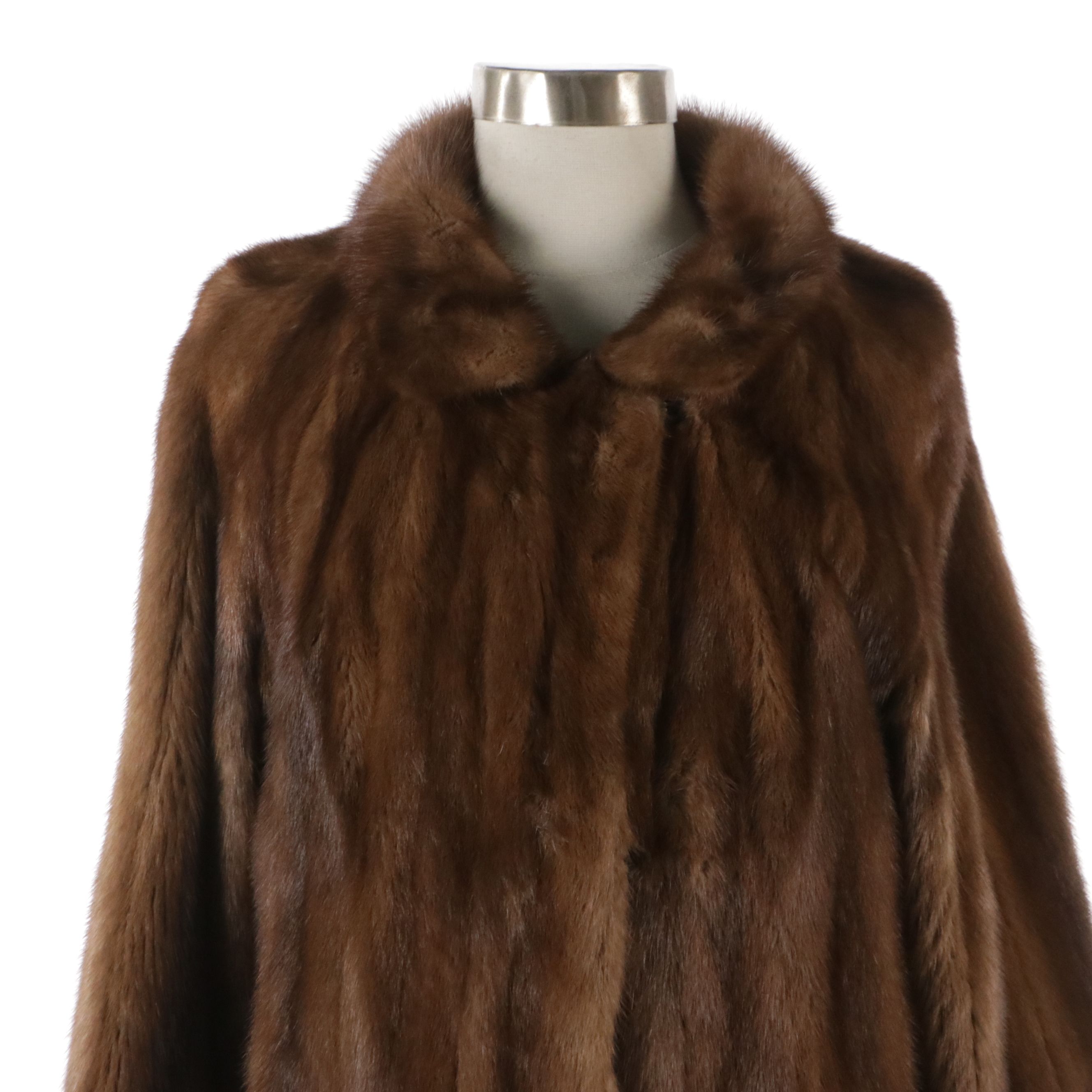Yudofsky Furriers Vintage Mink Fur Long Coat