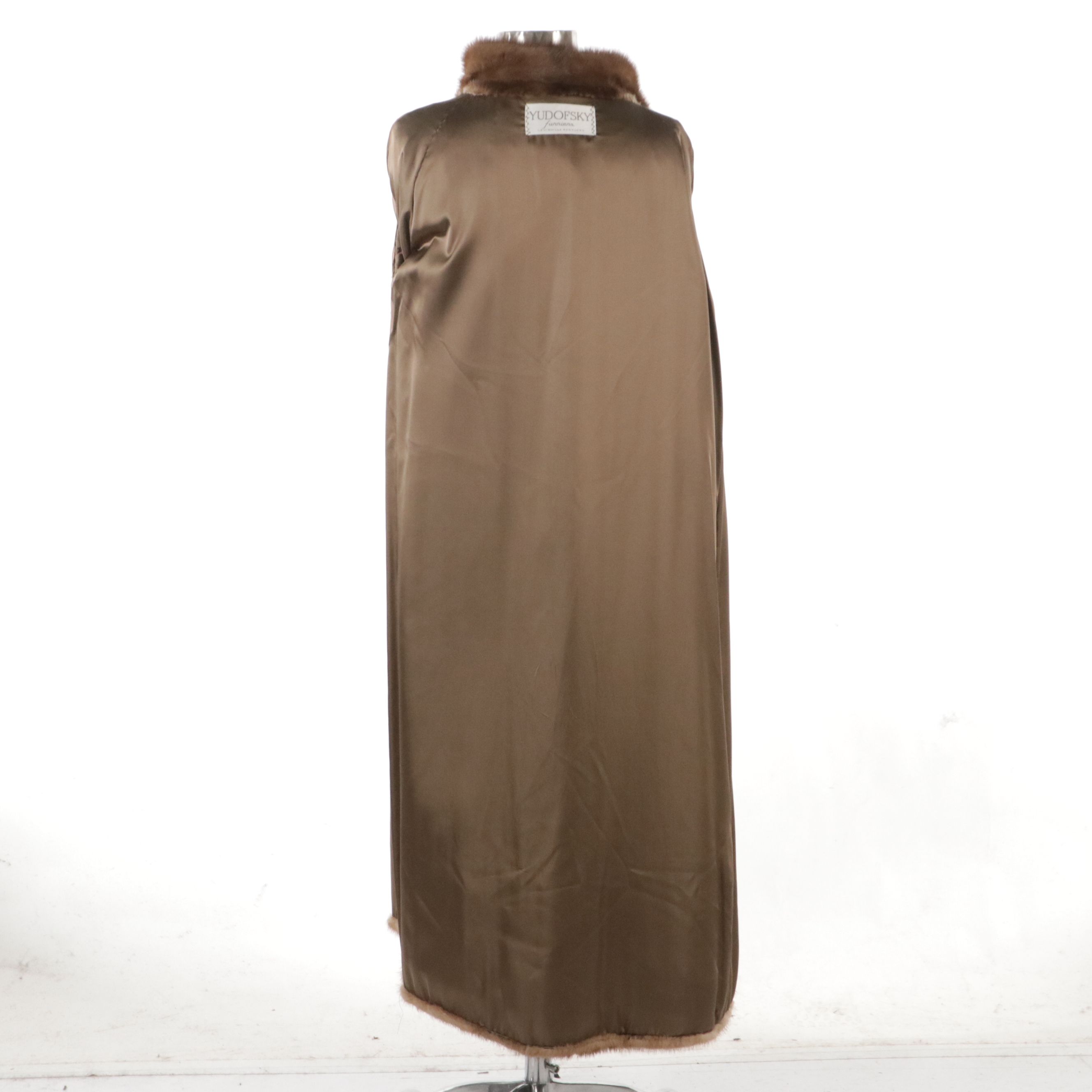 Yudofsky Furriers Vintage Mink Fur Long Coat