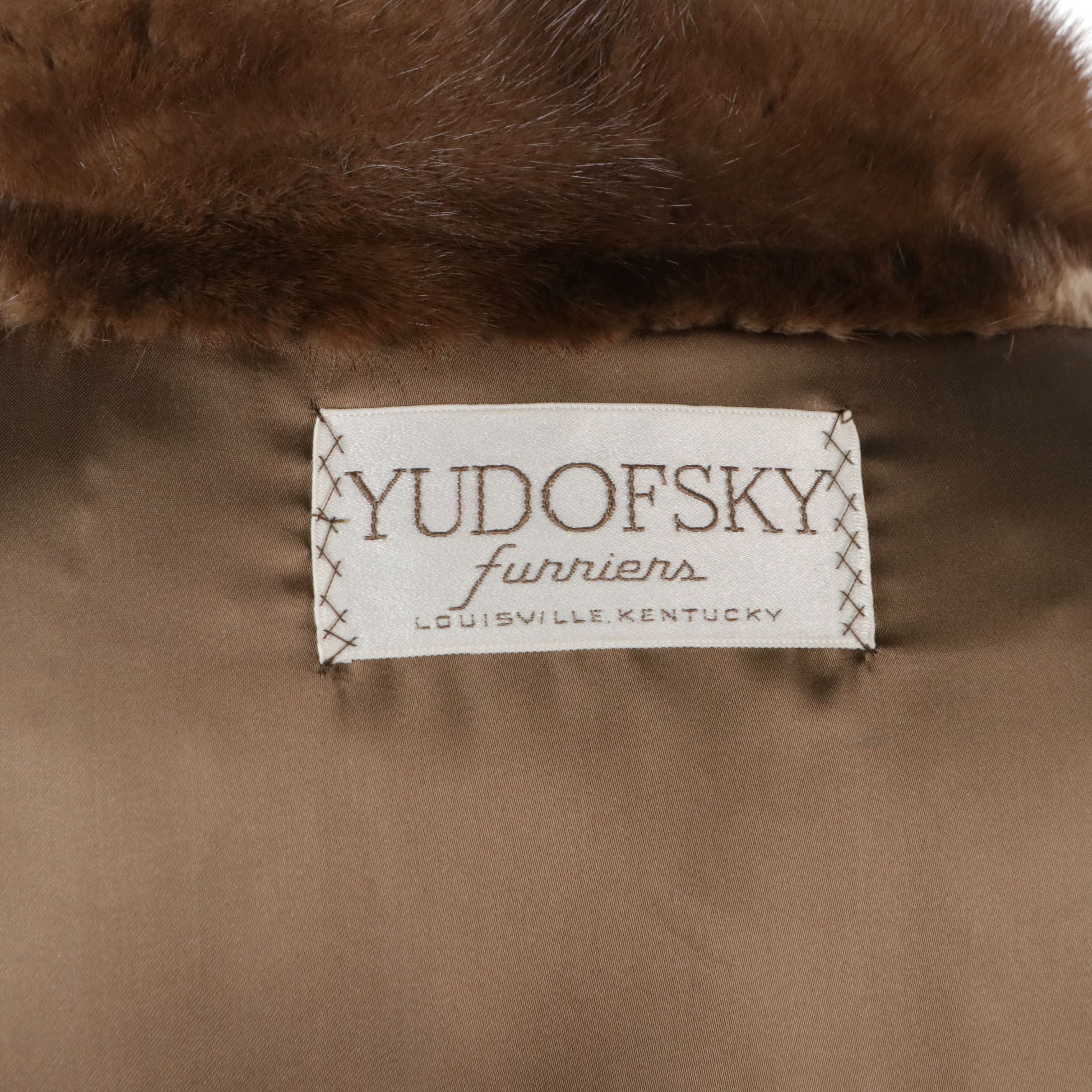 Yudofsky Furriers Vintage Mink Fur Long Coat
