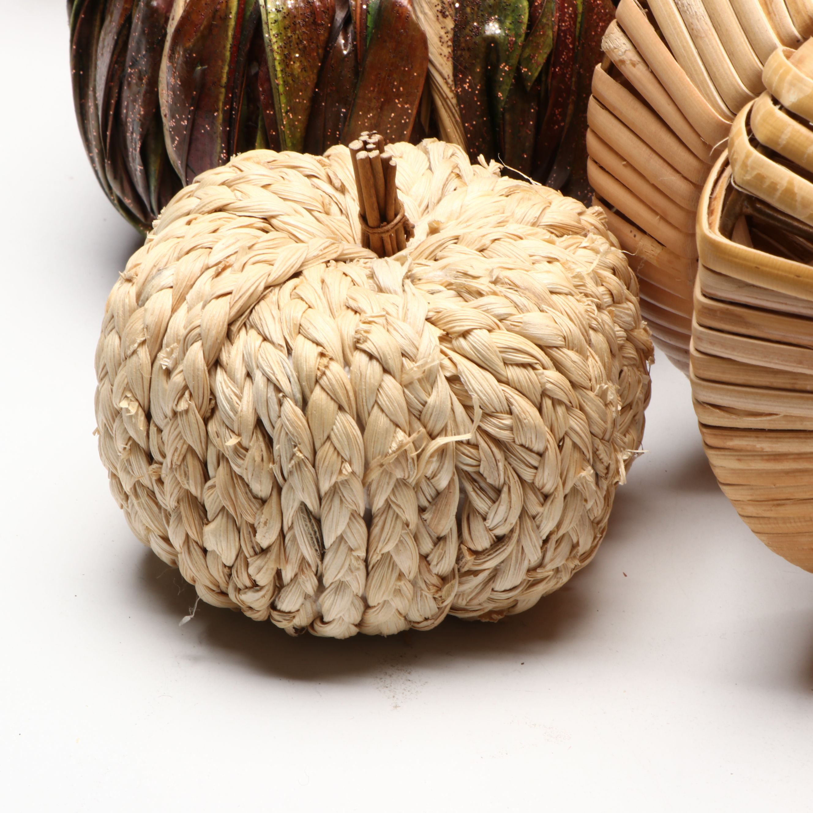 Illuminating and Other Fall Pumpkins with Pier 1 Serving Tray, More Décor