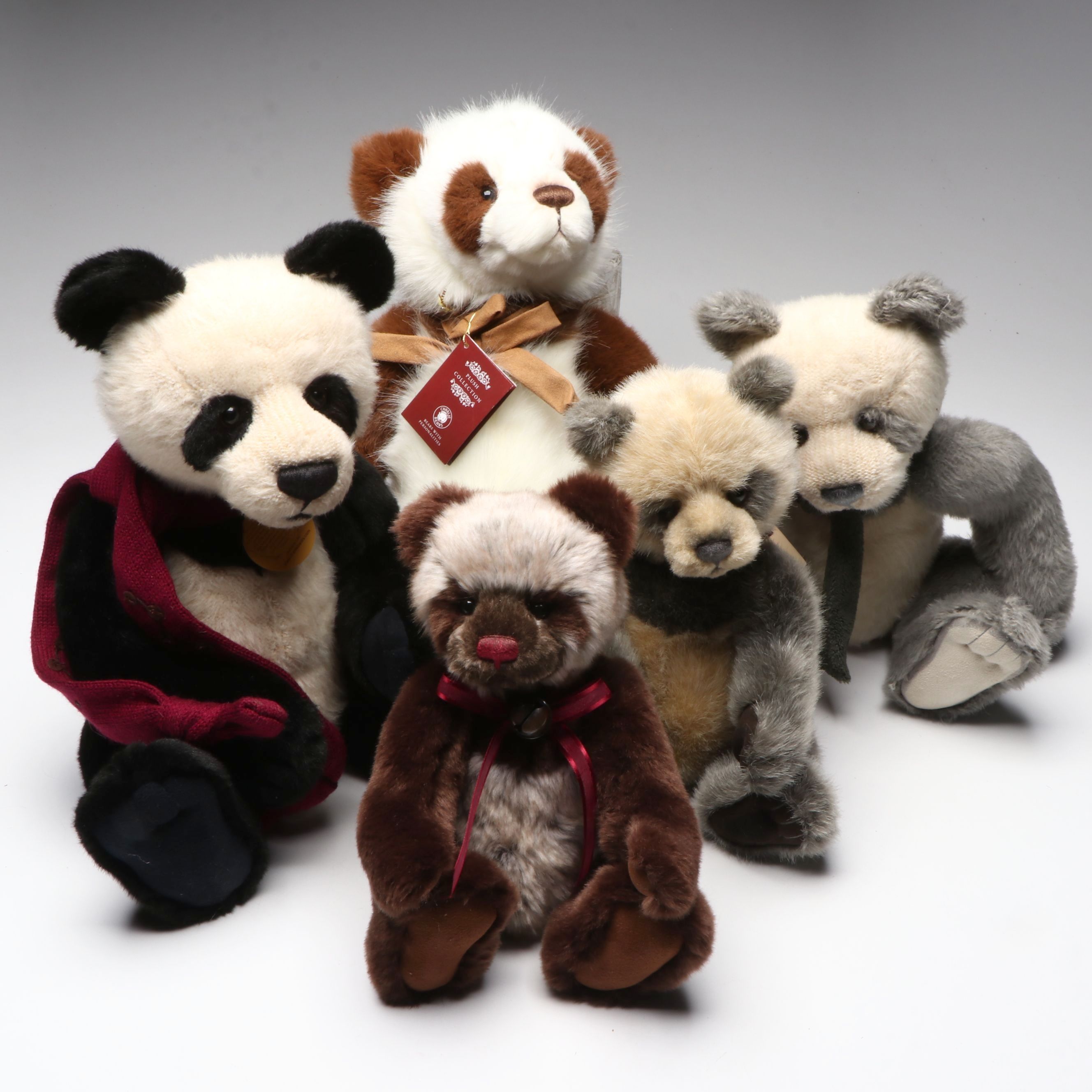 Charlie Bears "Chopstix," "Soo Lee" and More Panda Bears