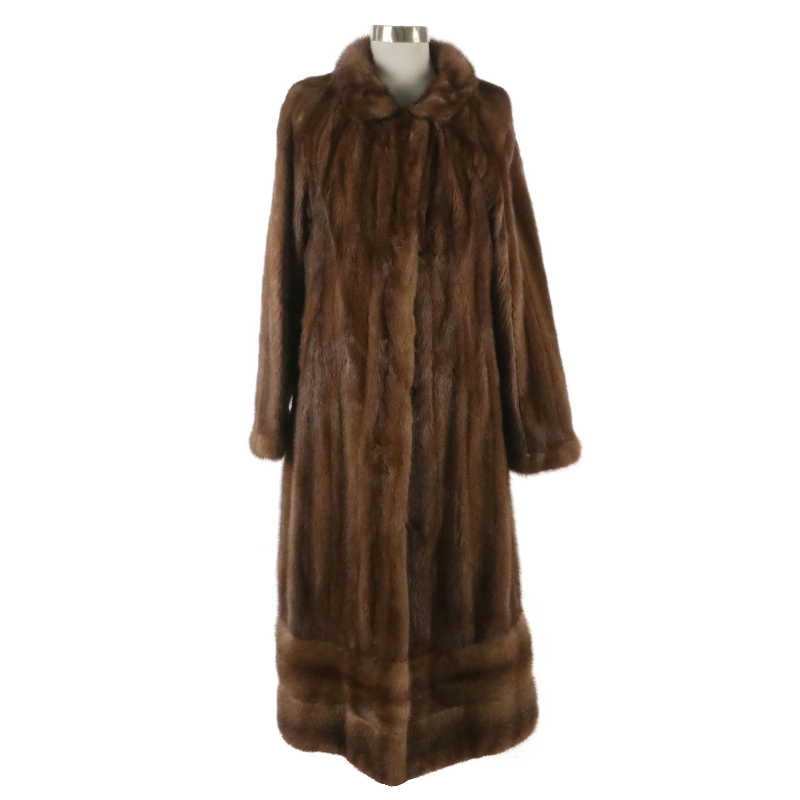 Yudofsky Furriers Vintage Mink Fur Long Coat