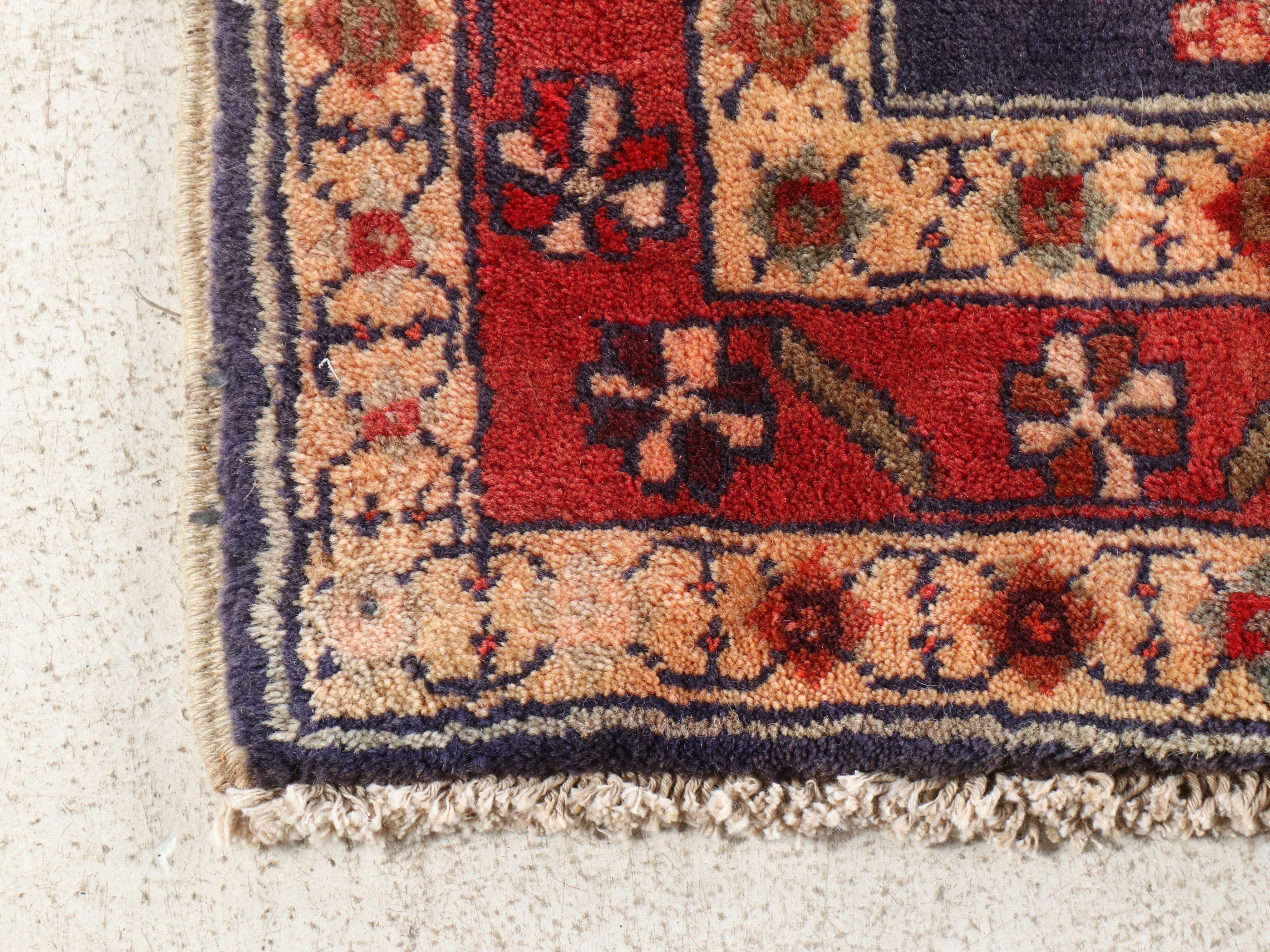 4'1 x 10' Hand-Knotted Persian Malayer Long Rug