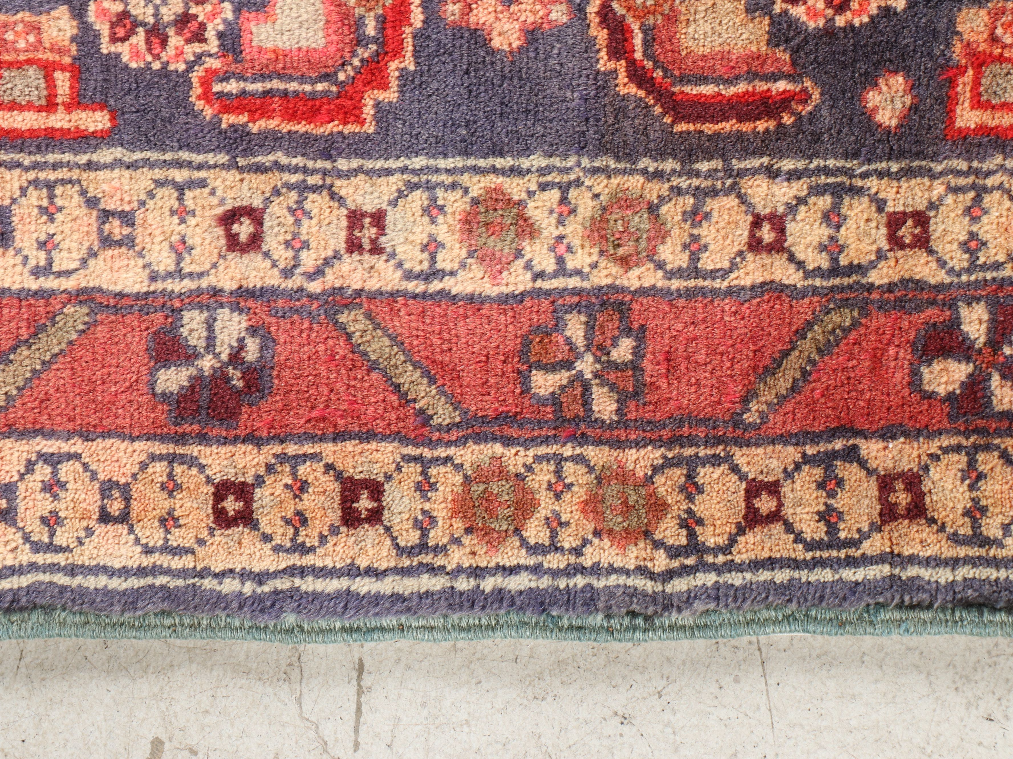 4'1 x 10' Hand-Knotted Persian Malayer Long Rug