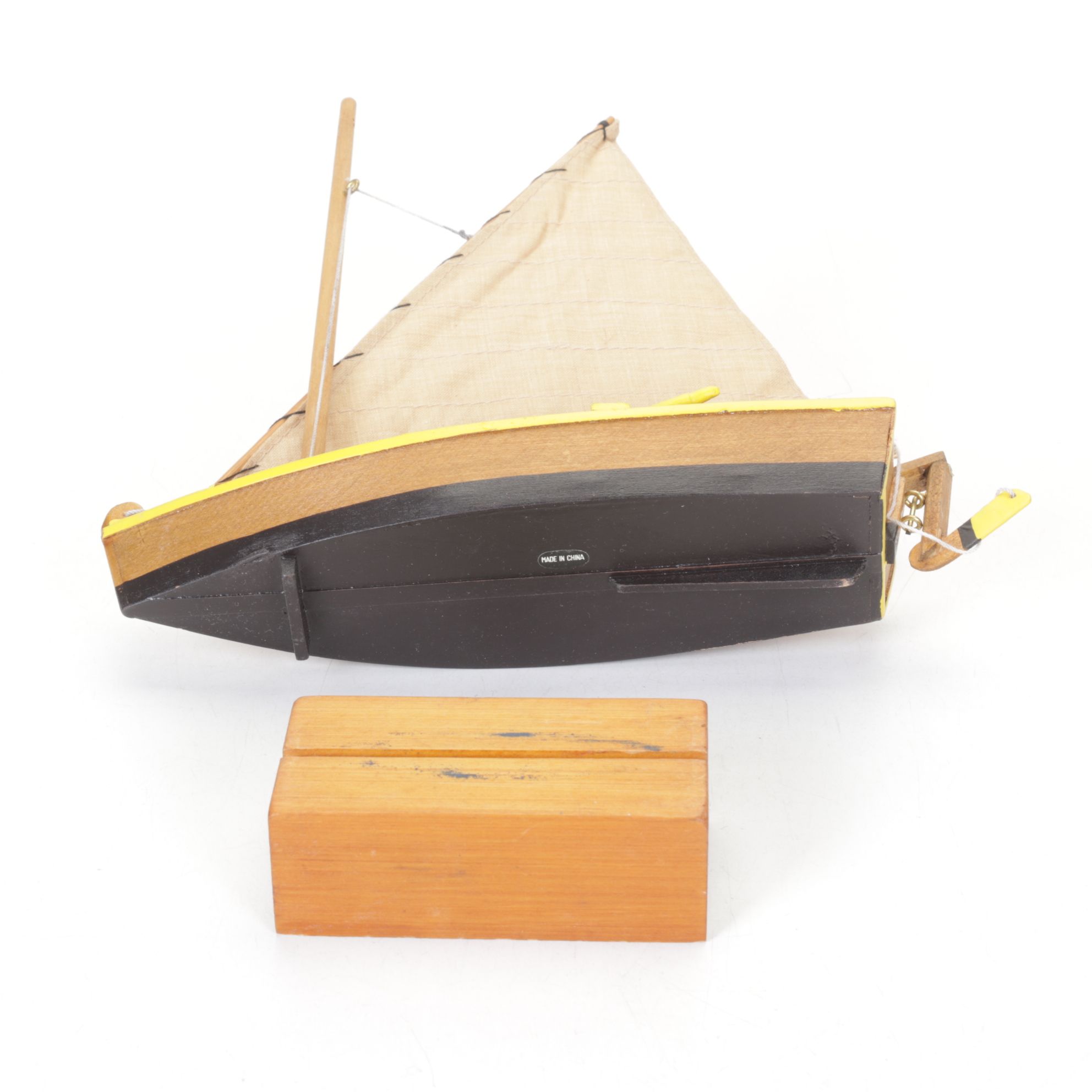 Wooden Sailboat, Rowboat and Other Model Boats