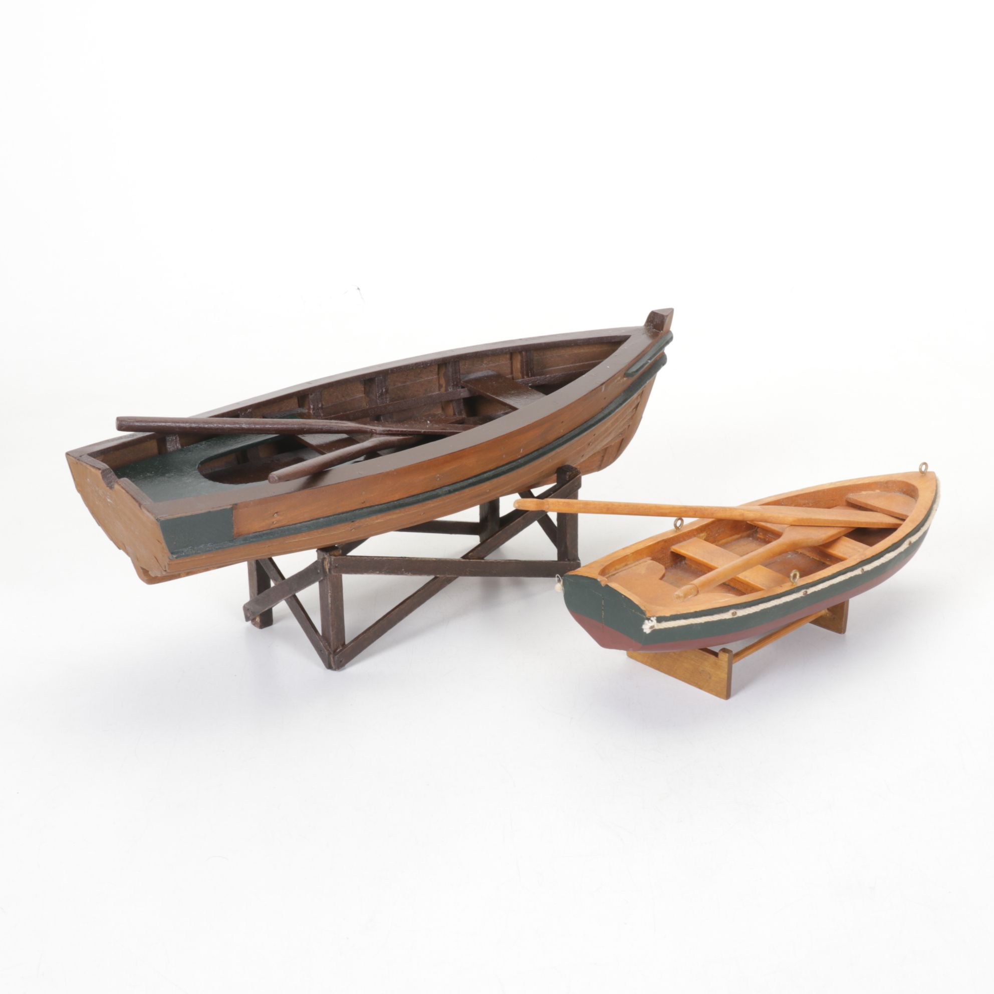 Wooden Sailboat, Rowboat and Other Model Boats