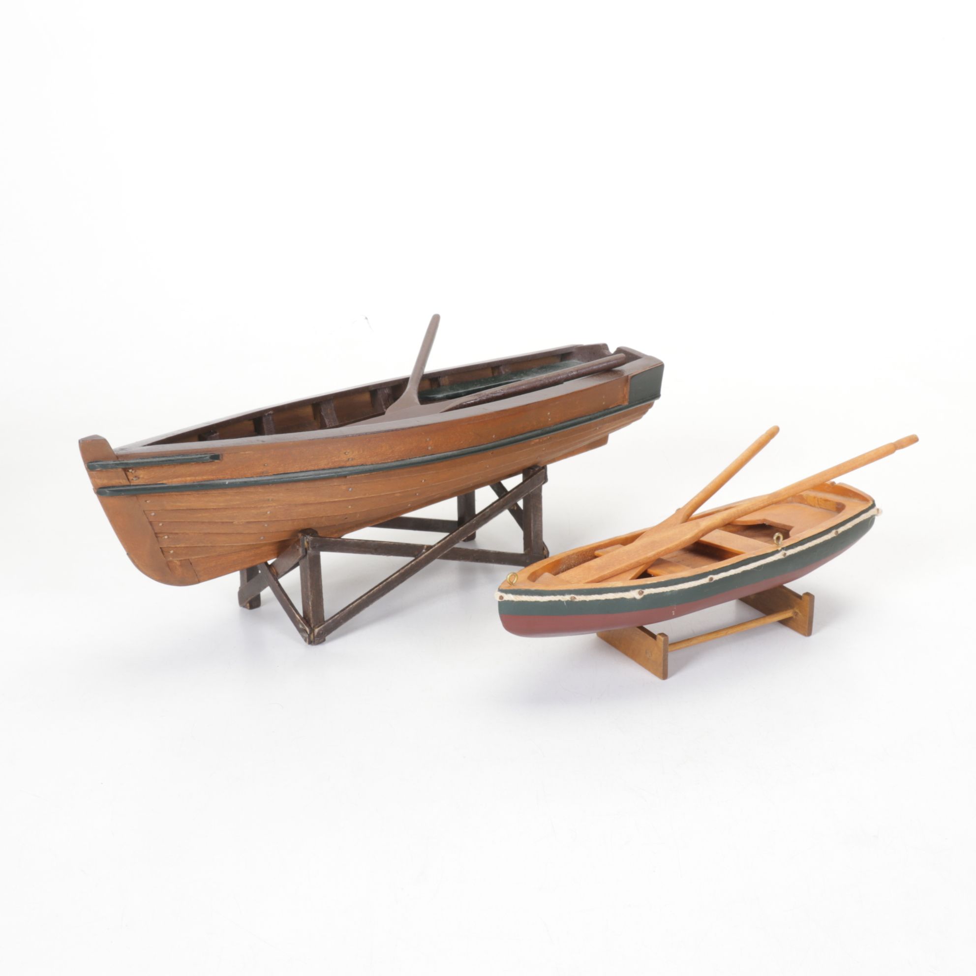 Wooden Sailboat, Rowboat and Other Model Boats