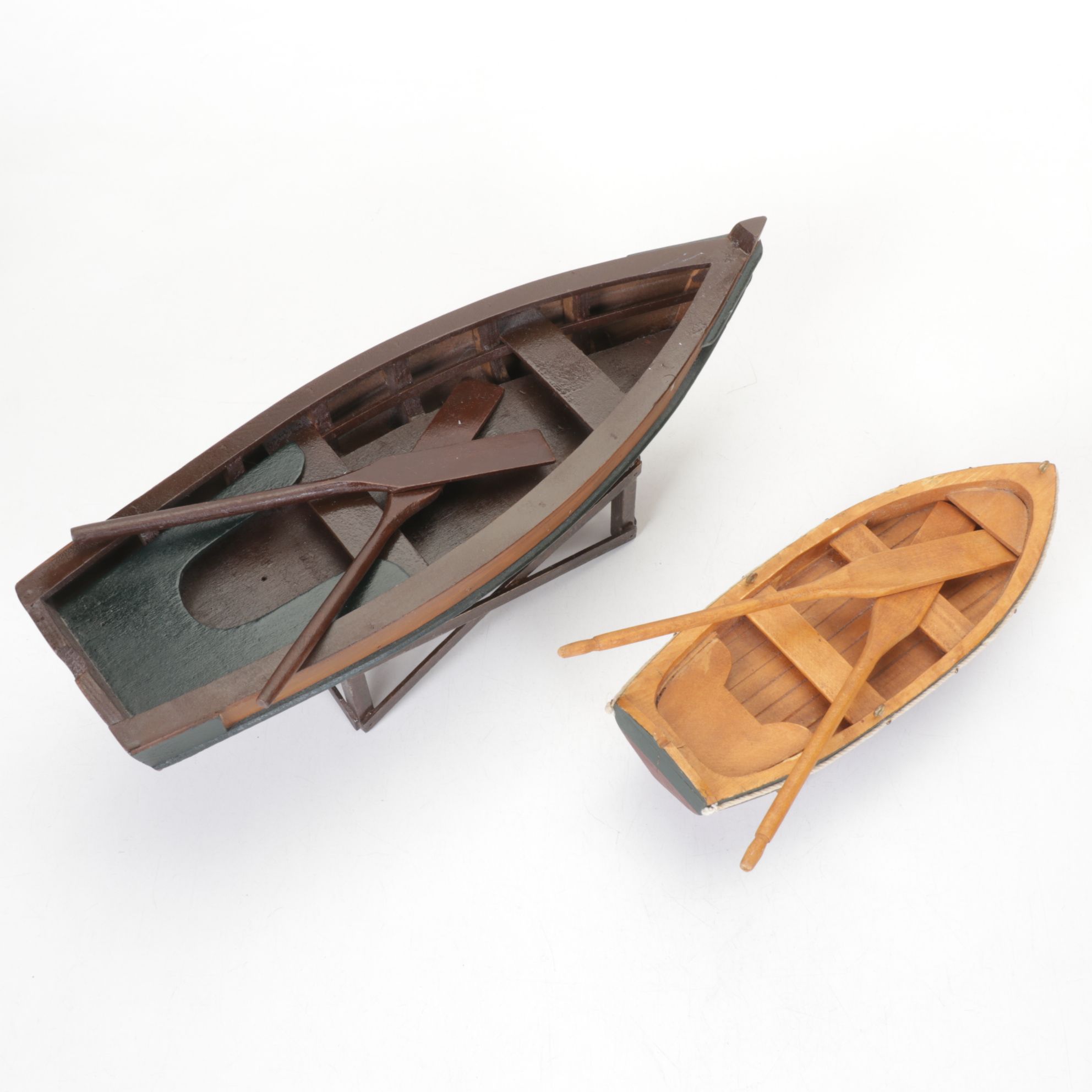 Wooden Sailboat, Rowboat and Other Model Boats