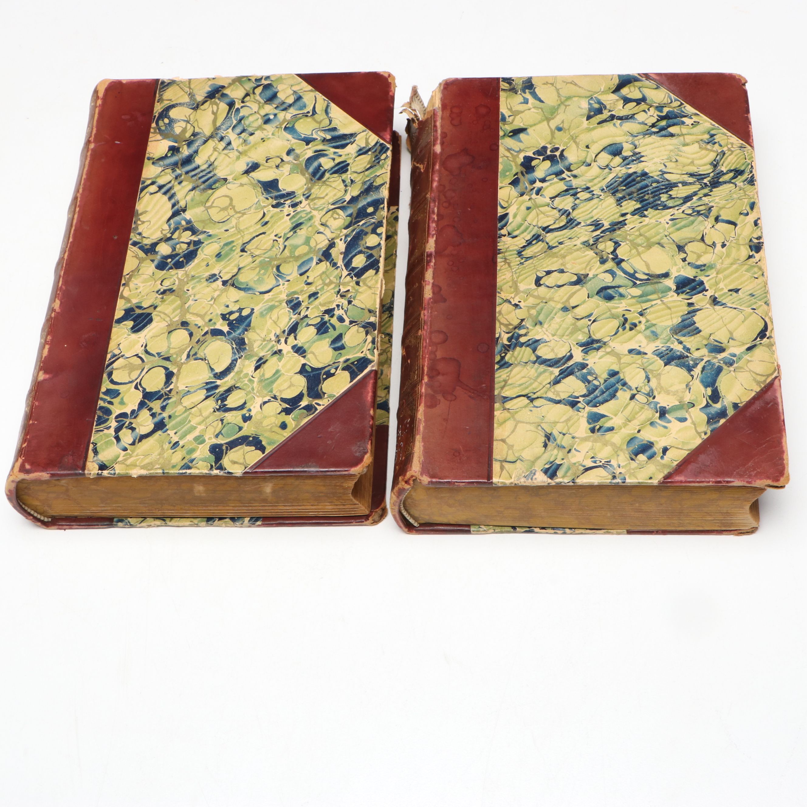 Leather Bound "The Works of John Ruskin" Partial Set, Early 20th Century
