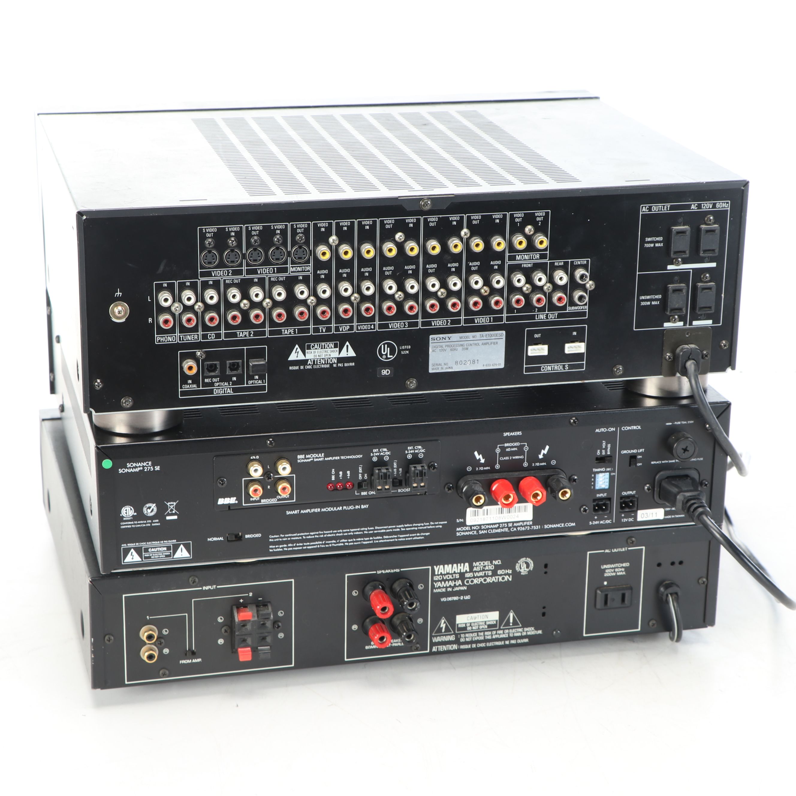 Sony, Yamaha, and Sonance Digital Amplifiers