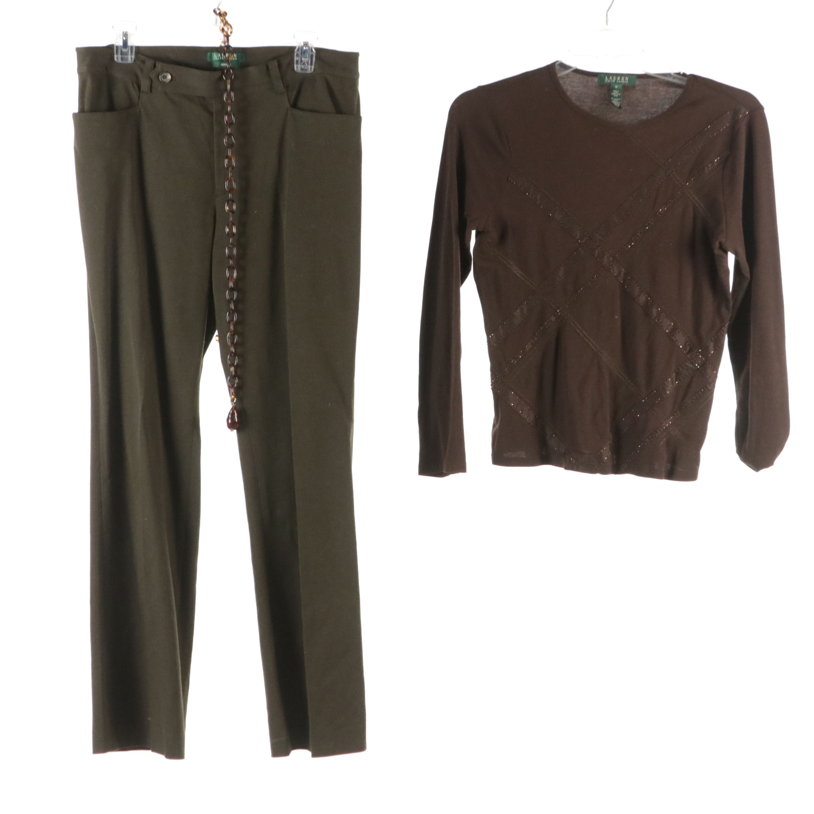 Desperado Leather Fringe Vest with Lauren Ralph Lauren Tops, Vest, Pants & More