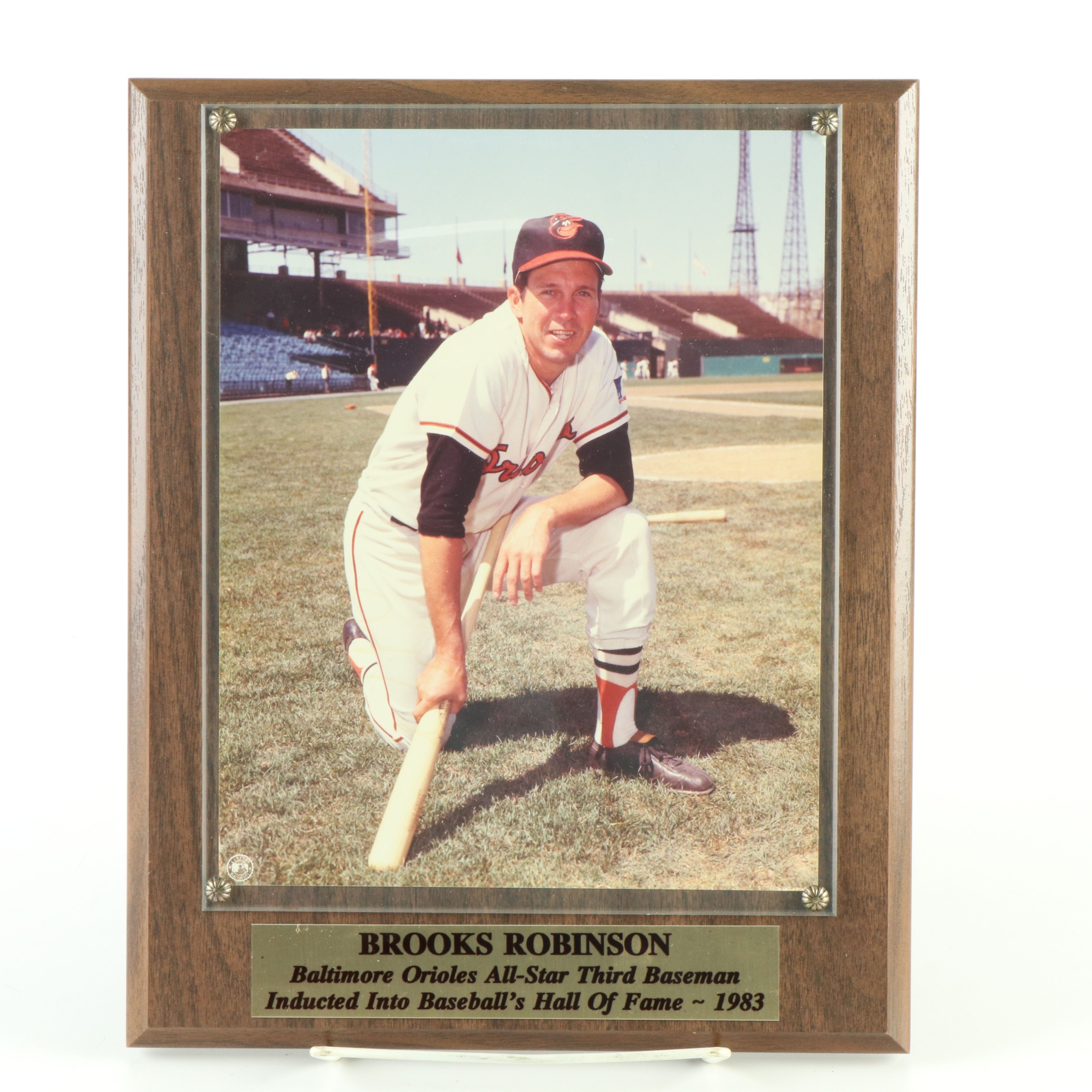 Willie Mays, Brooks Robinson, and Bob Gibson Signed Baseball Displays