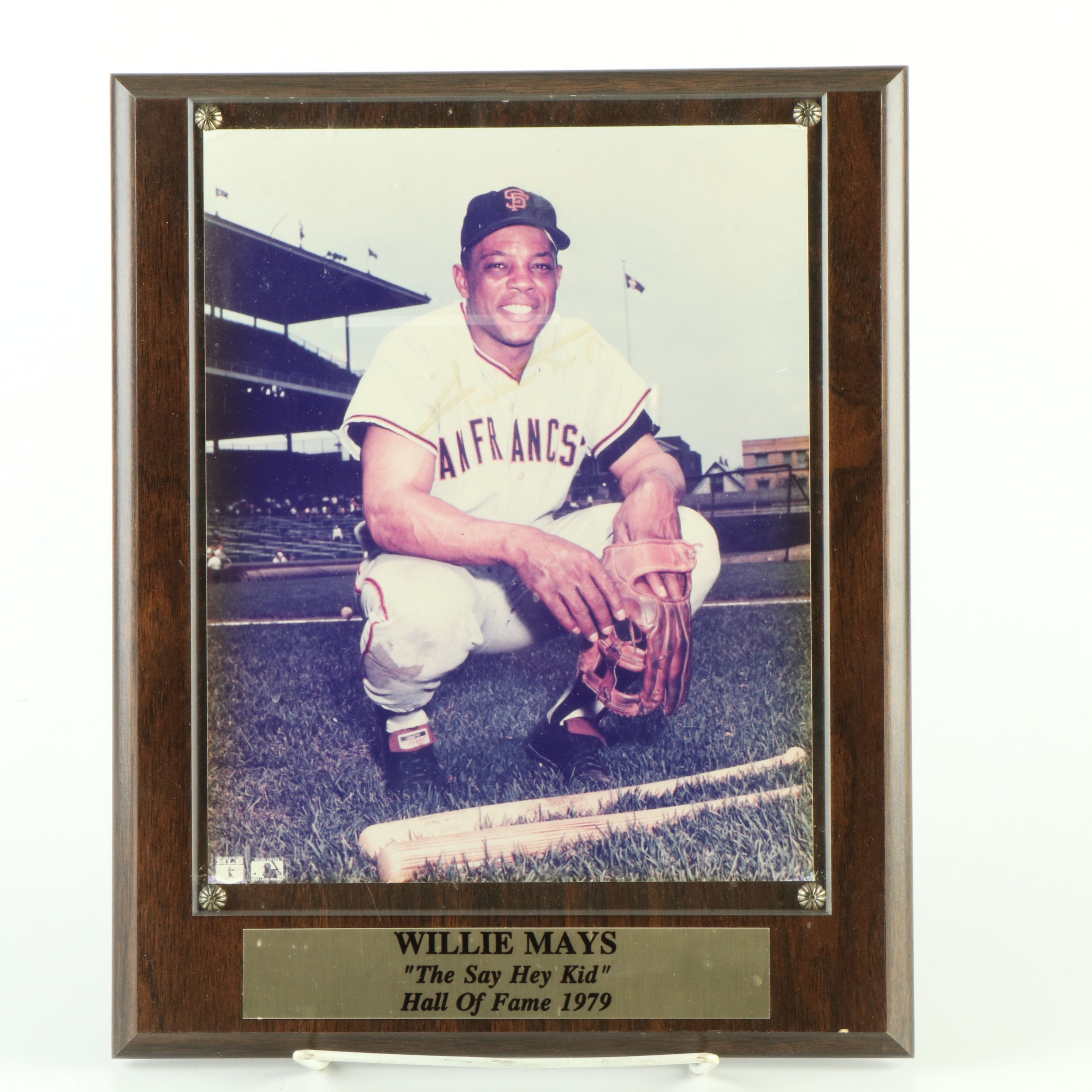 Willie Mays, Brooks Robinson, and Bob Gibson Signed Baseball Displays