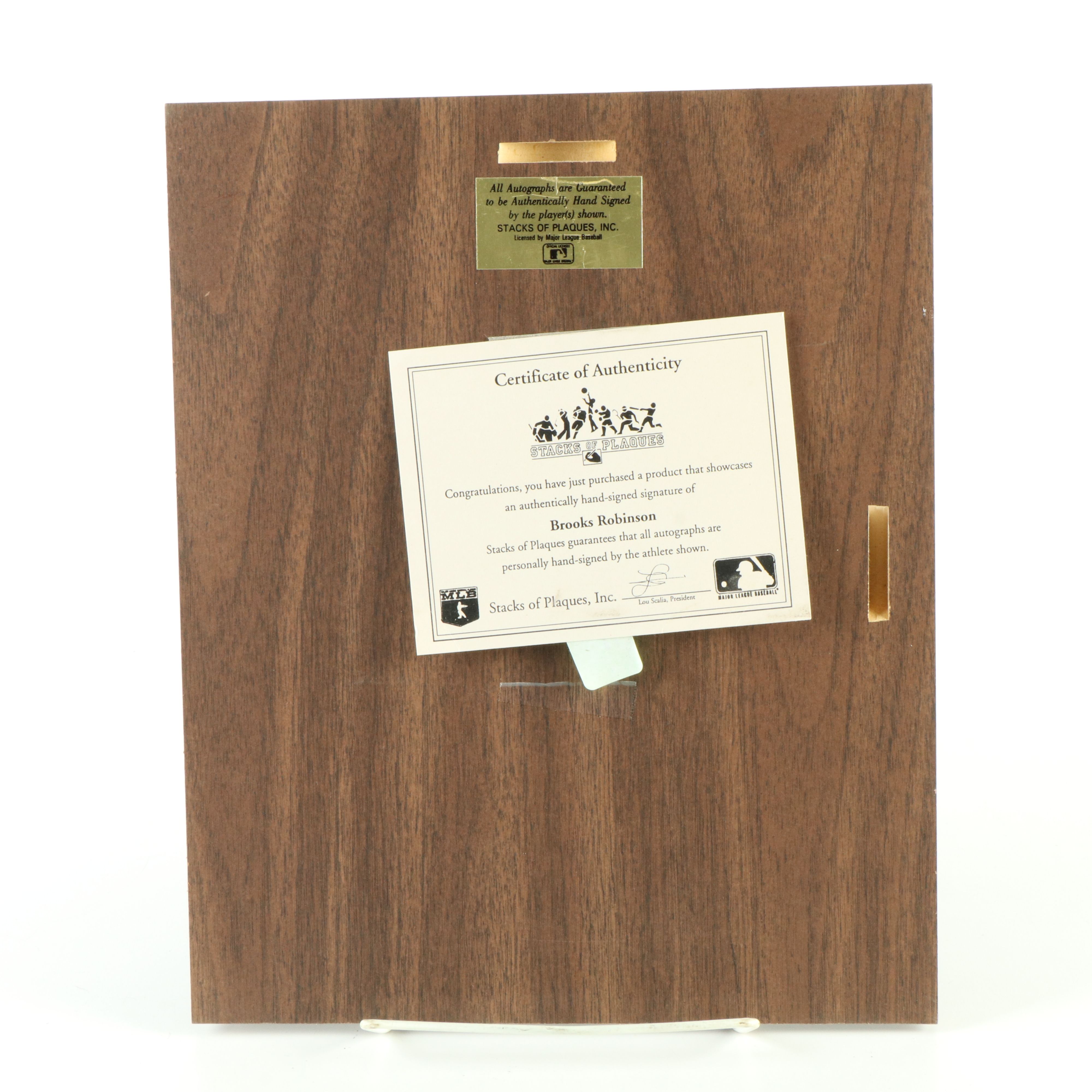 Willie Mays, Brooks Robinson, and Bob Gibson Signed Baseball Displays