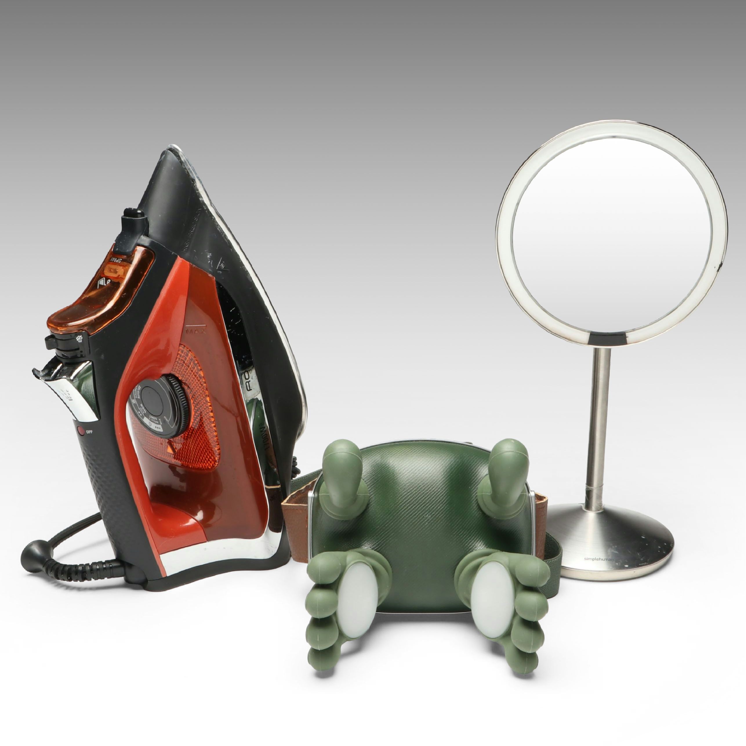 Rowenta Clothes Iron with Simplehuman Mirror and Other Massager