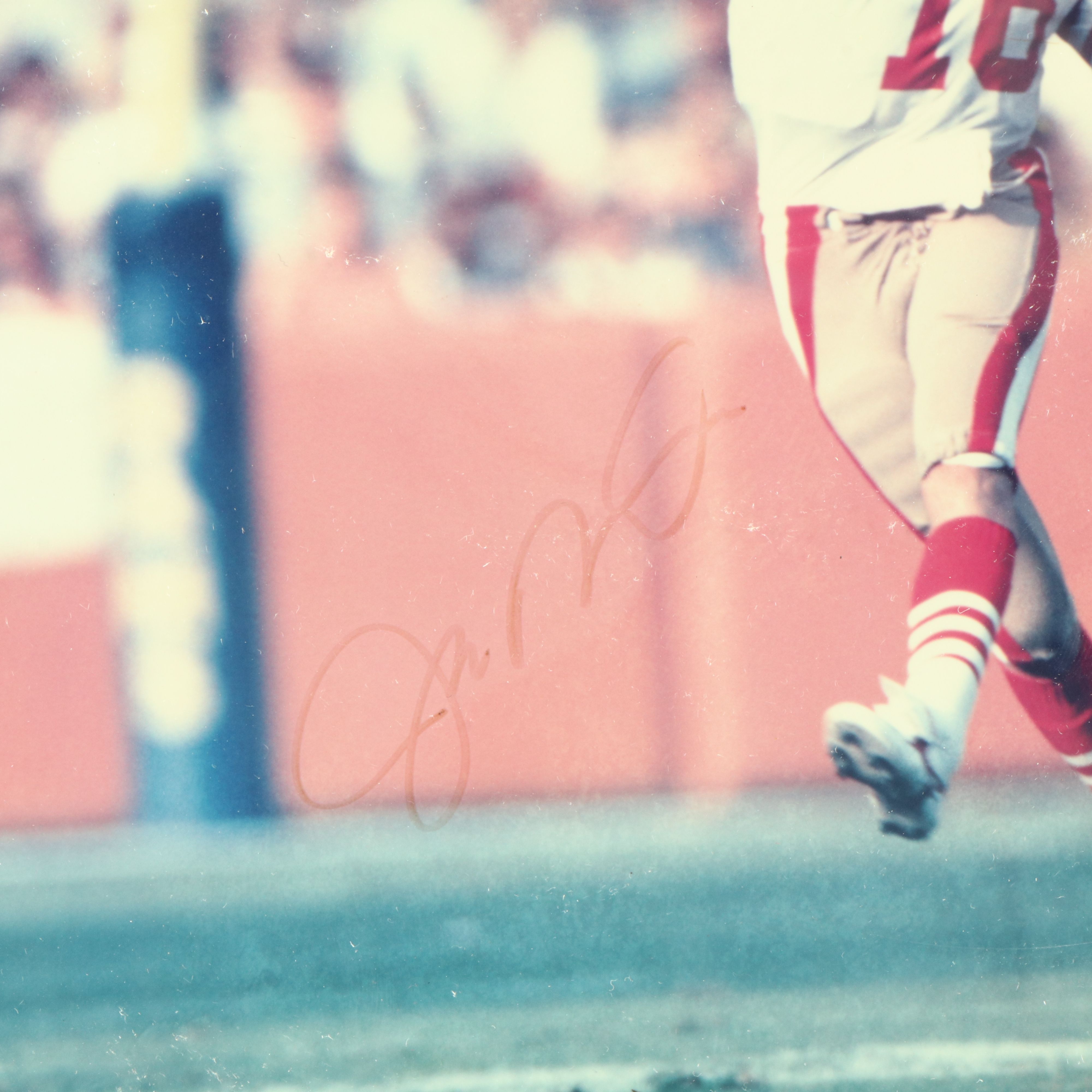 Joe Montana, Roger Staubach, and Emmitt Smith Signed Football Displays