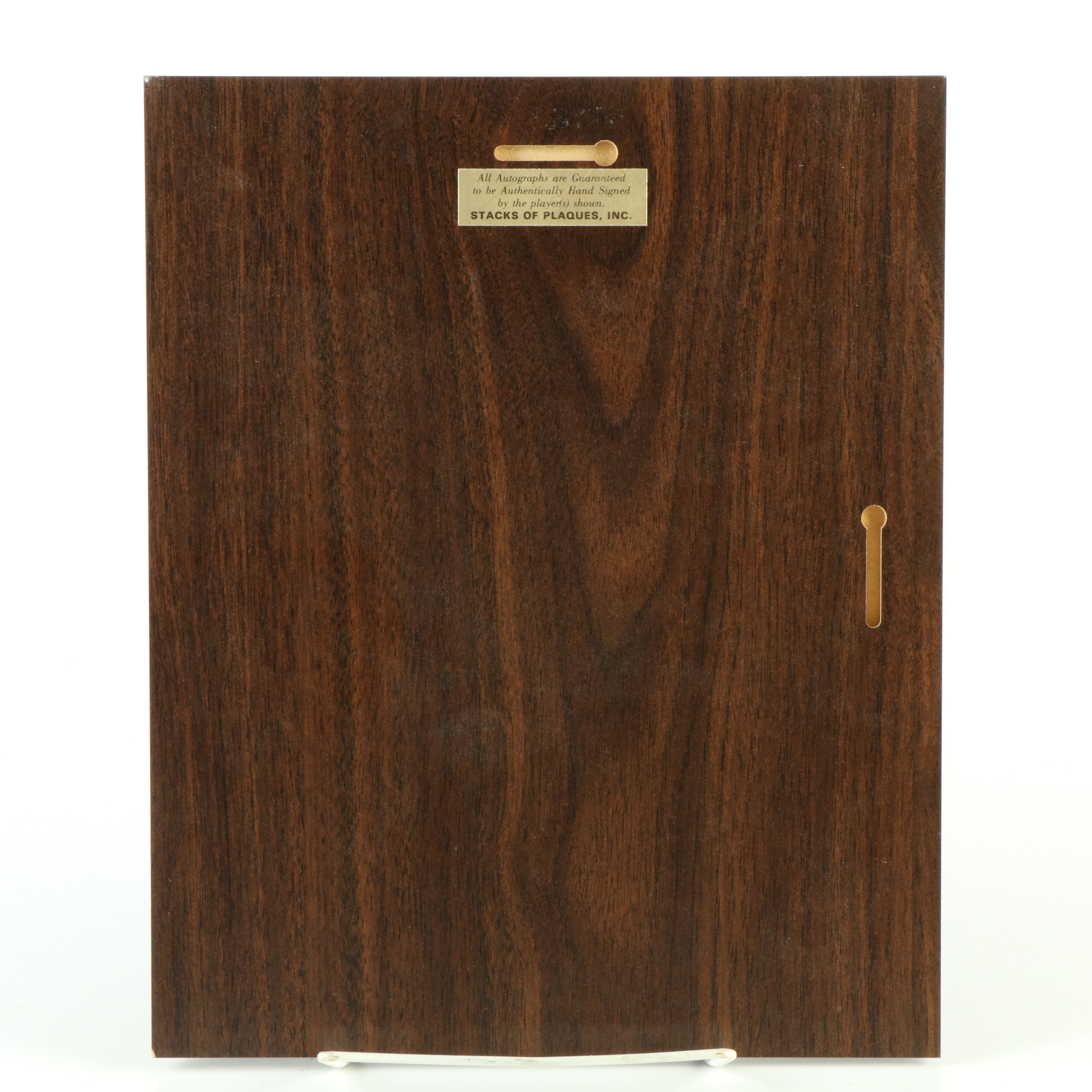 Joe Montana, Roger Staubach, and Emmitt Smith Signed Football Displays