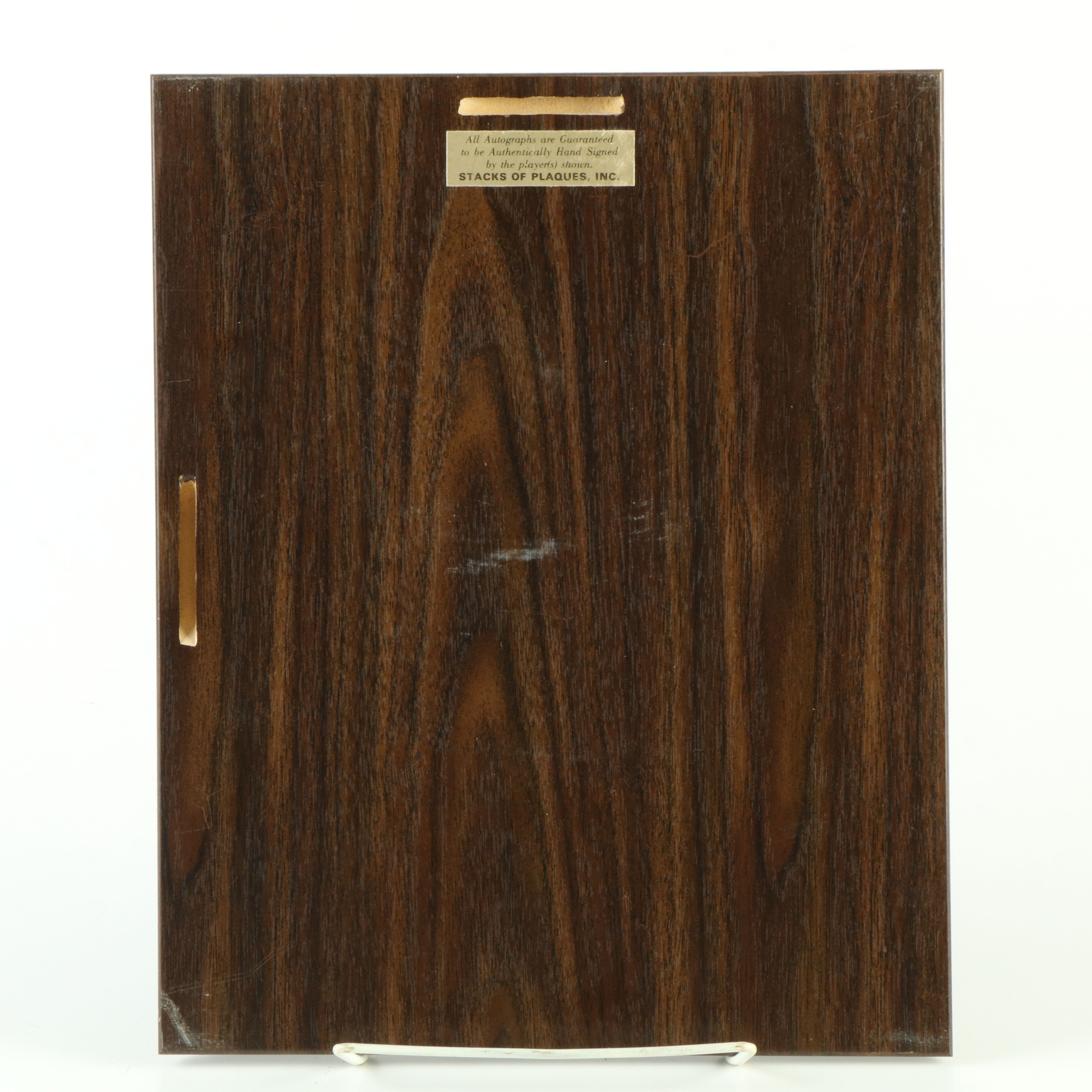 Joe Montana, Roger Staubach, and Emmitt Smith Signed Football Displays