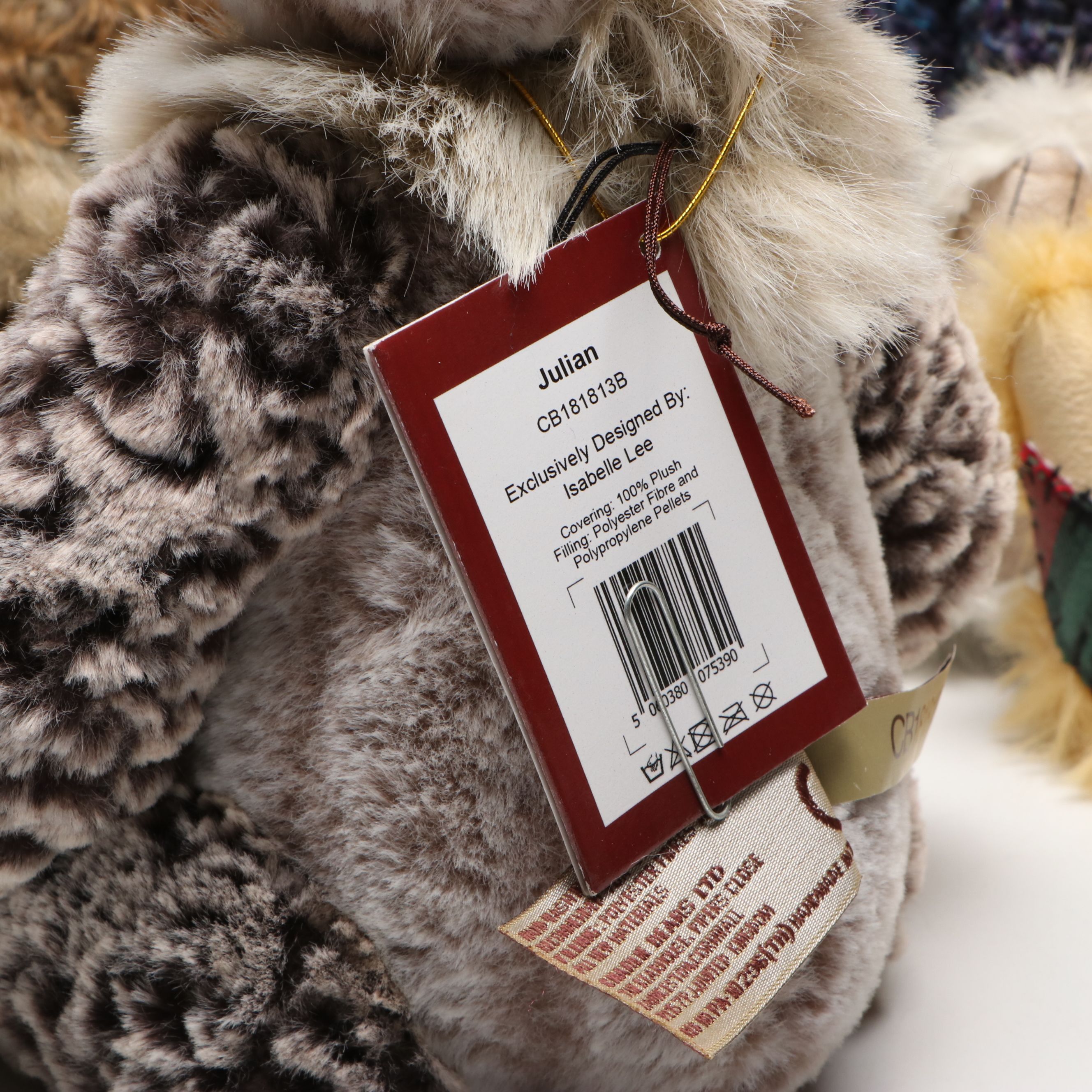 Charlie Bears "Padmin," "Heartfelt," "Margot" with More Jointed Teddy Bears