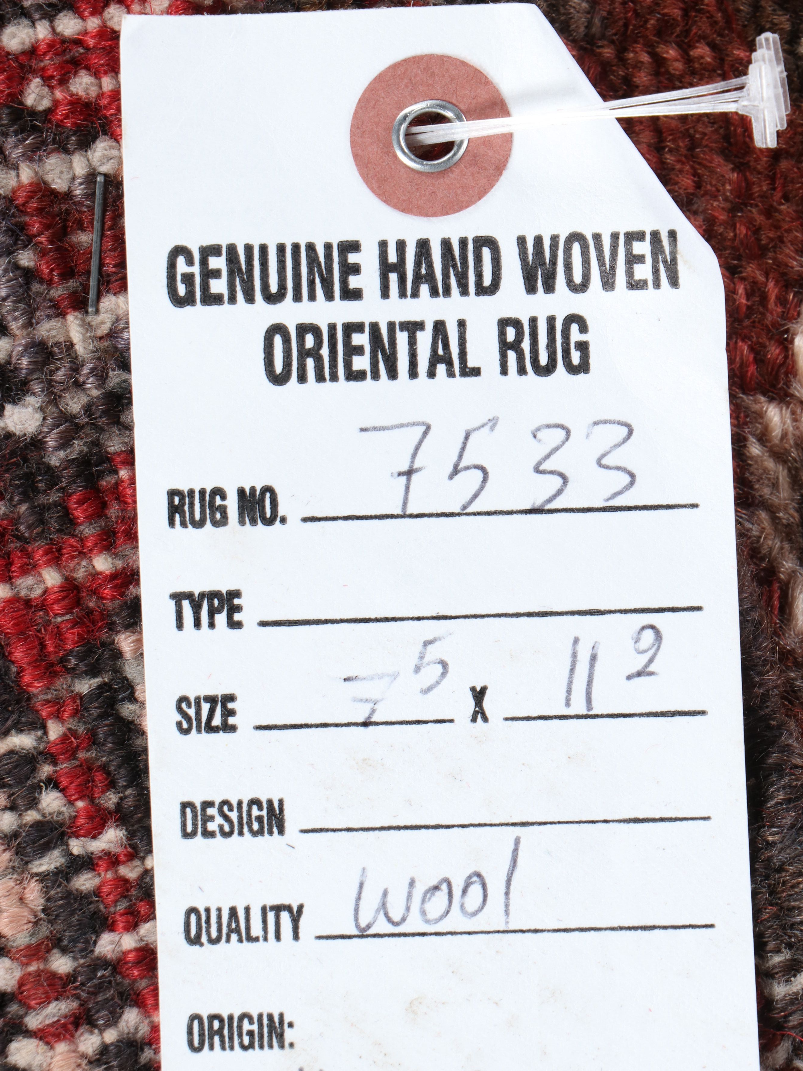 7'11 x 11'3 Hand-Knotted Persian Heriz Area Rug