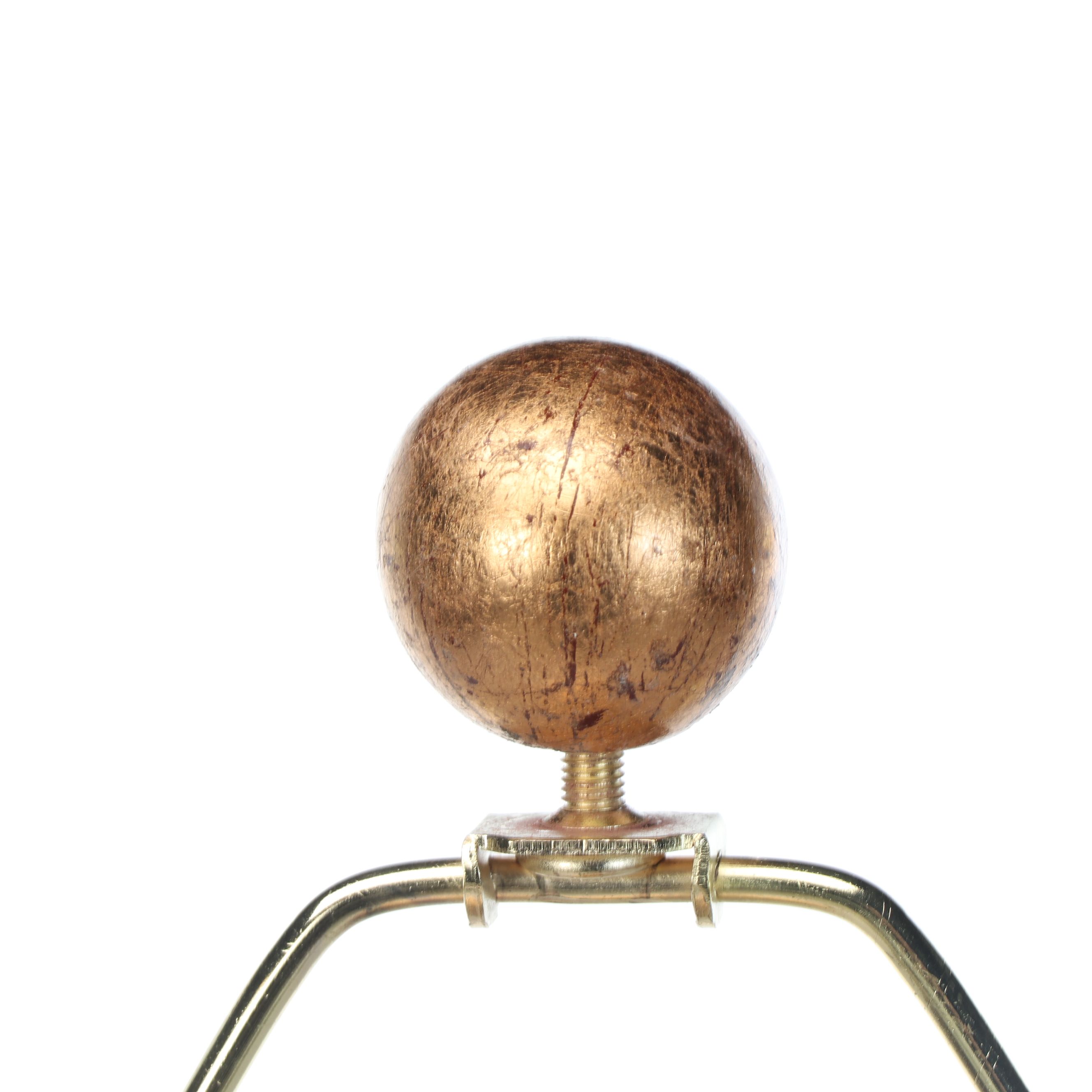 Berman Neoclassical Style Gold Finish Open Weave Urn Resin Table Lamp