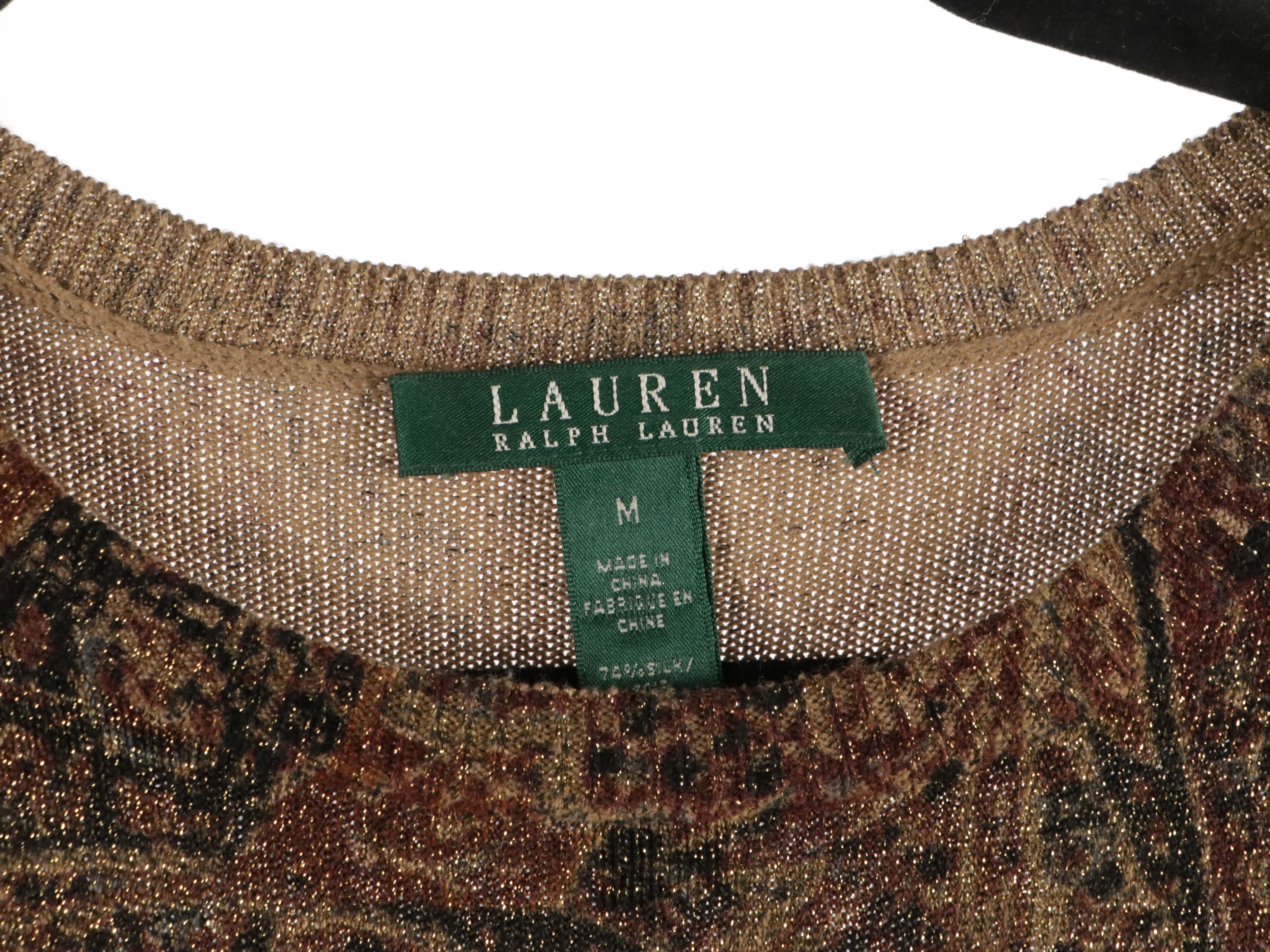 Lauren Ralph Lauren Metallic Knit Sweaters, Crochet Tank, Leather Pants, More