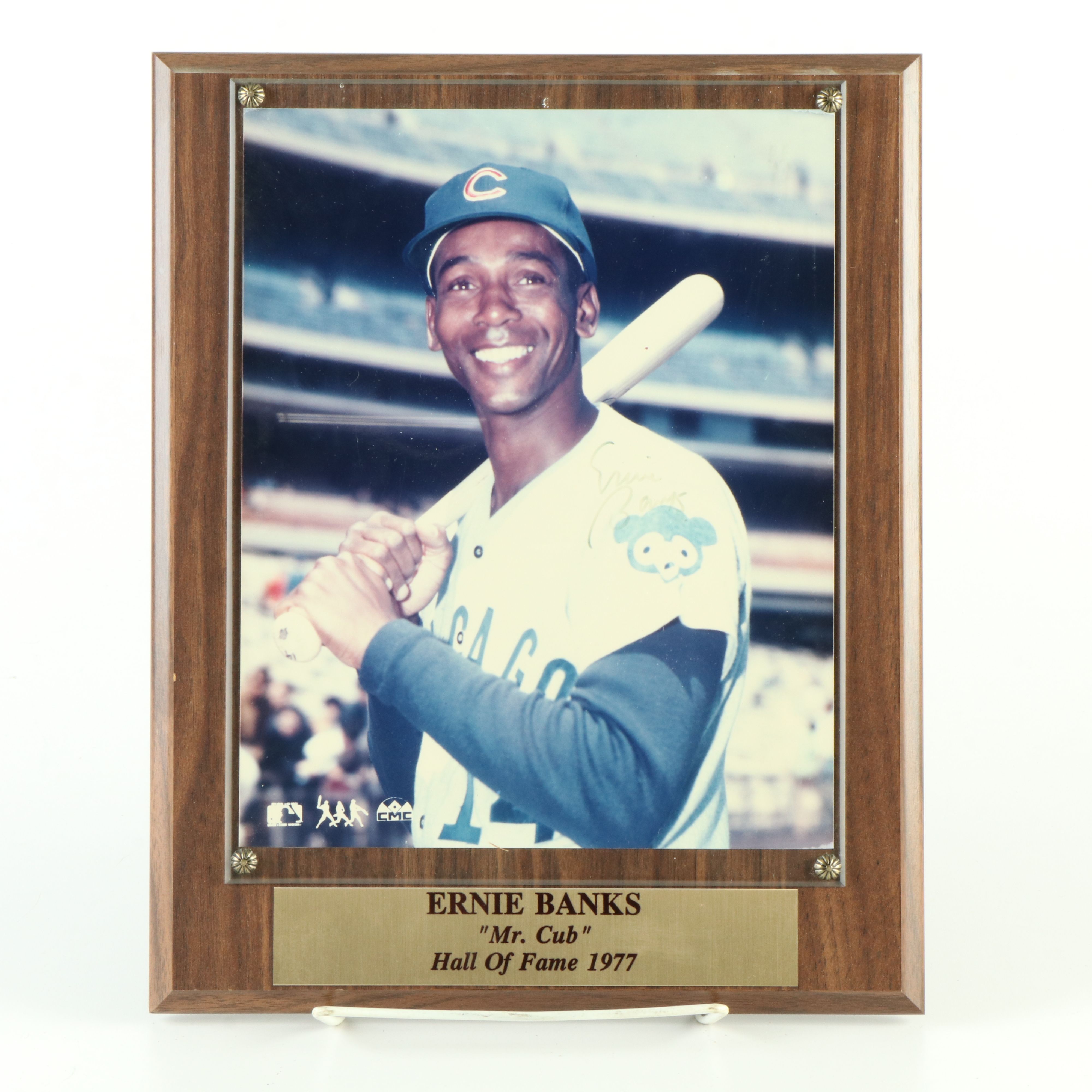 Pete Rose, Nolan Ryan. Ernie Banks, and Ralph Kiner Signed Baseball Displays