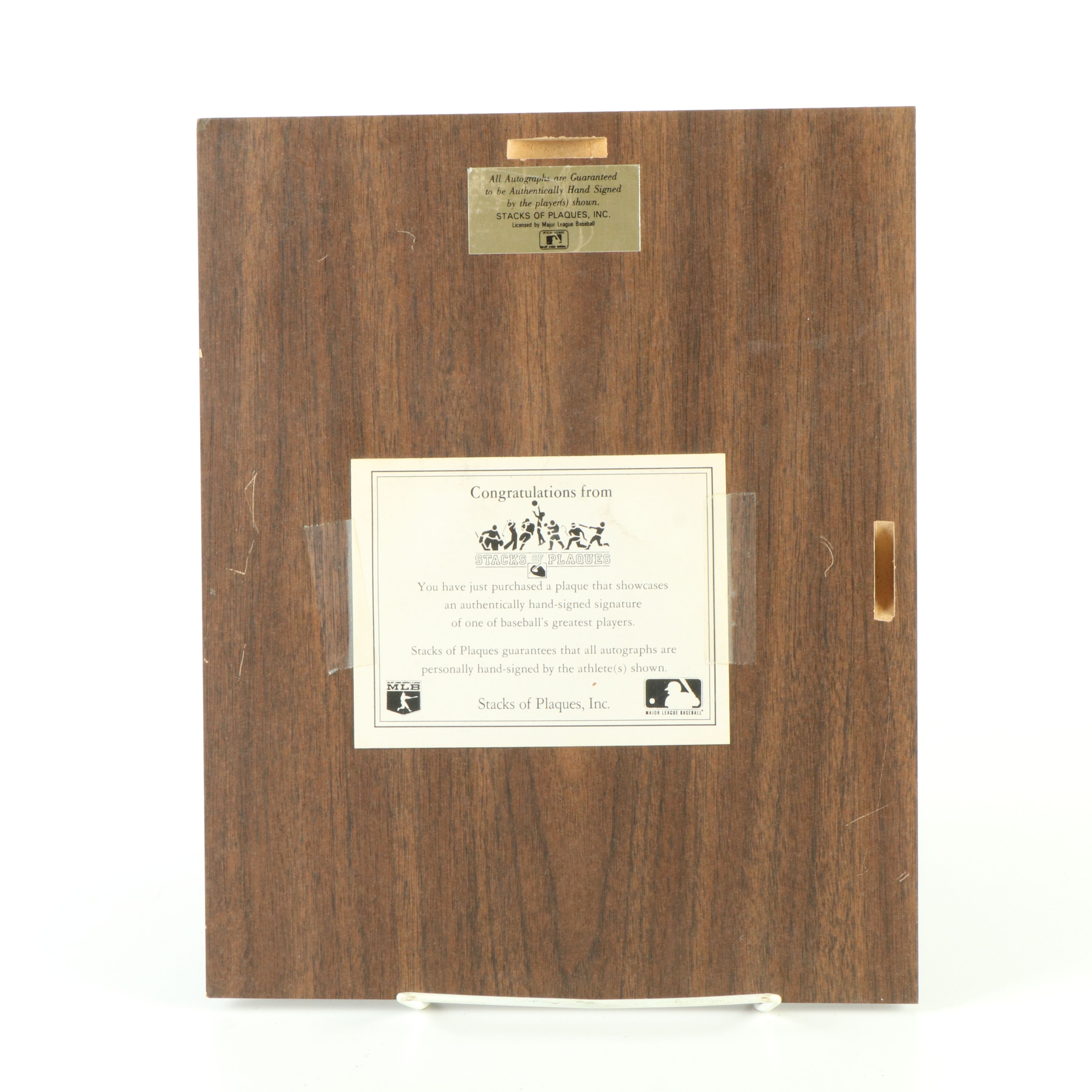 Pete Rose, Nolan Ryan. Ernie Banks, and Ralph Kiner Signed Baseball Displays