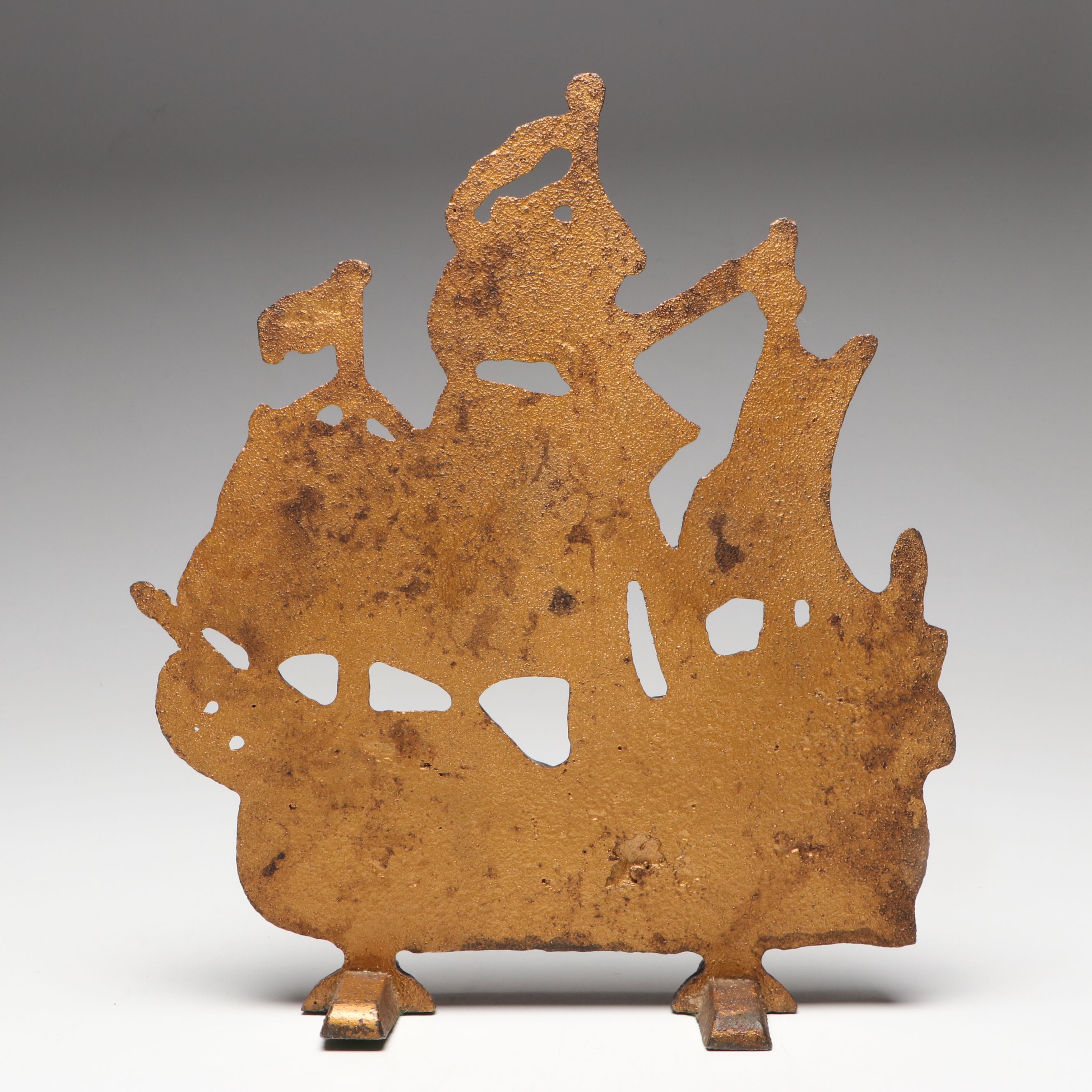 Painted Cast Iron Galleon Ship Doorstop