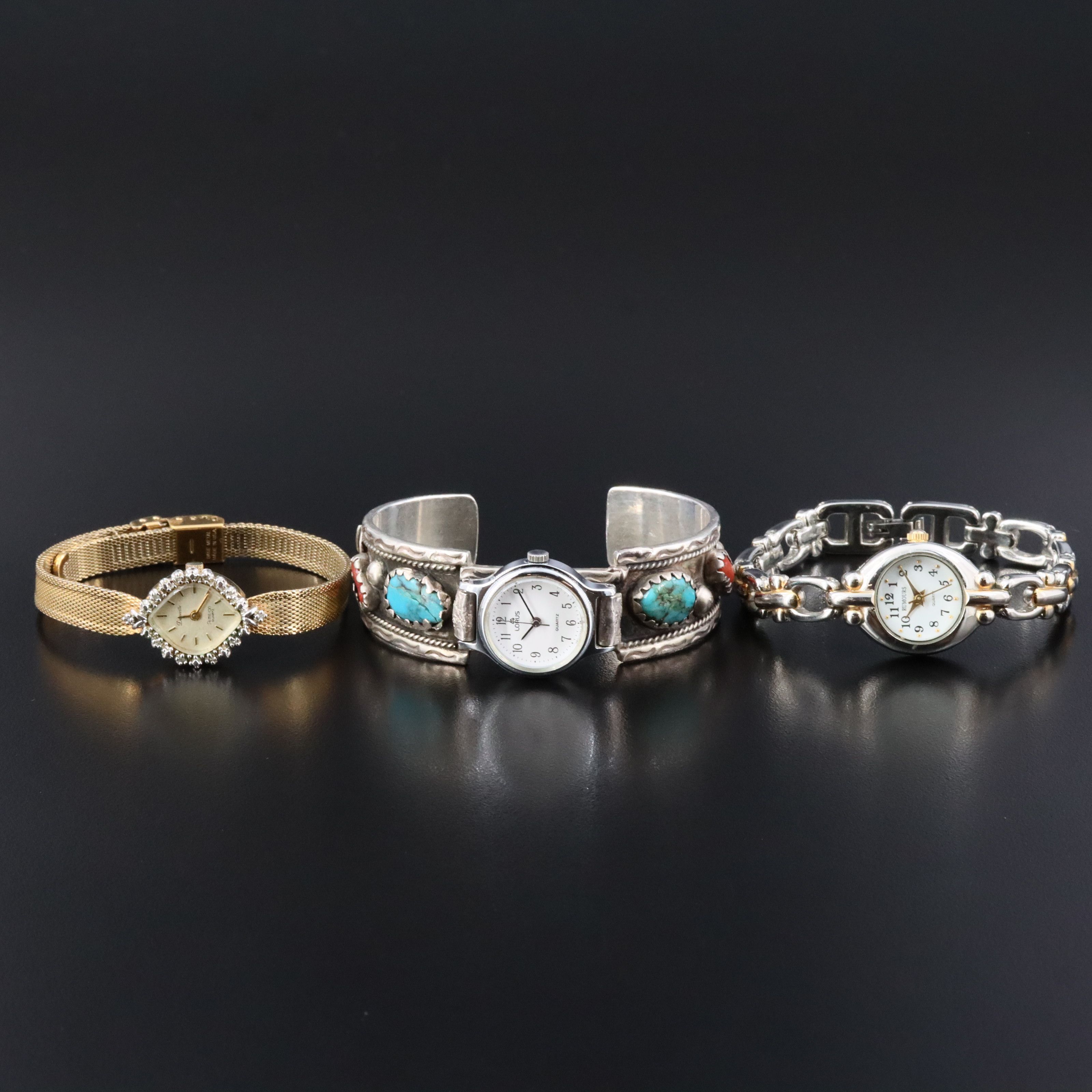 Southwestern Style Sterling Cuff and Dress Watch Selection