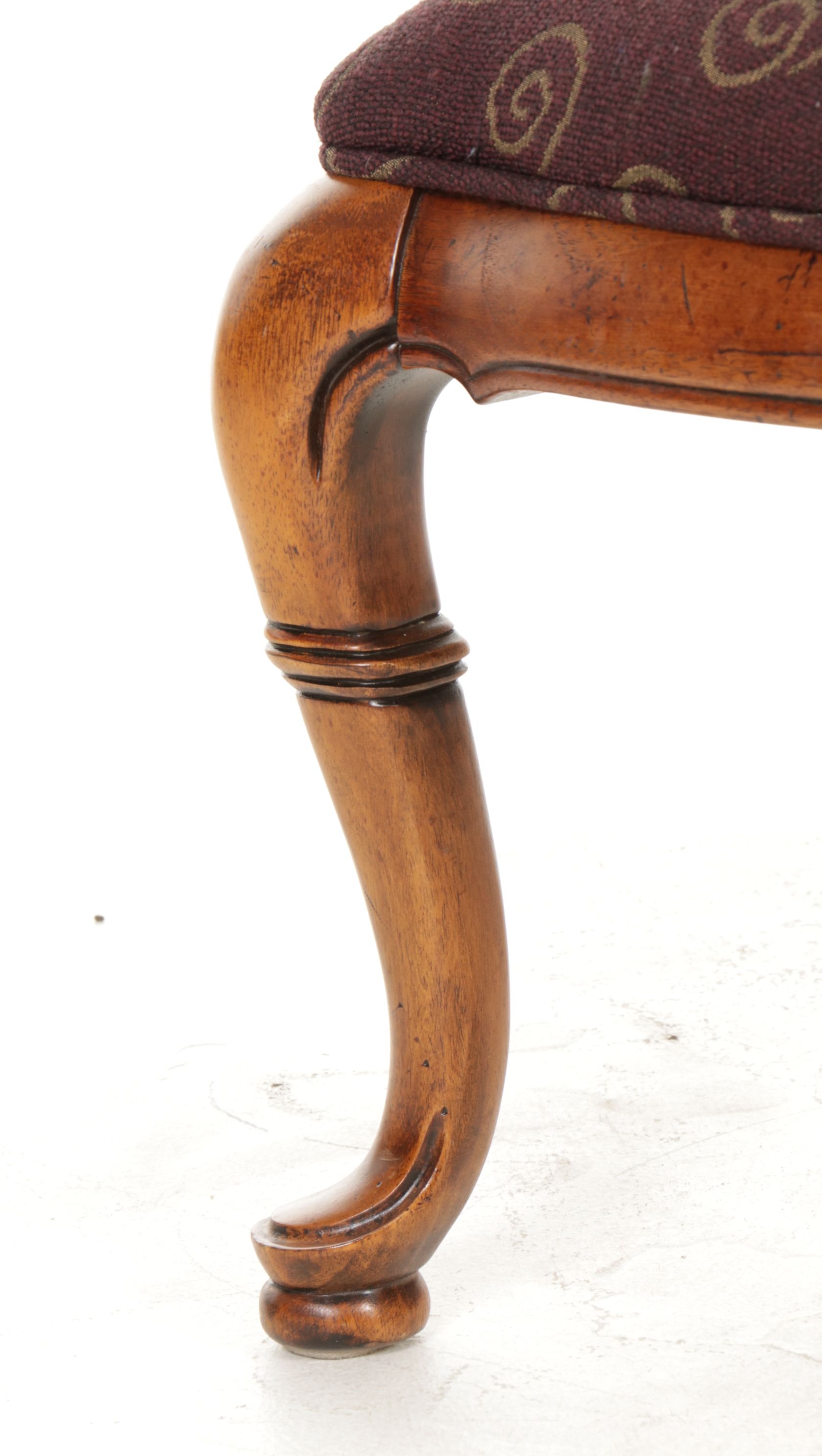 Four Thomasville "British Gentry Collection" Walnut and Burl Wood Armchairs