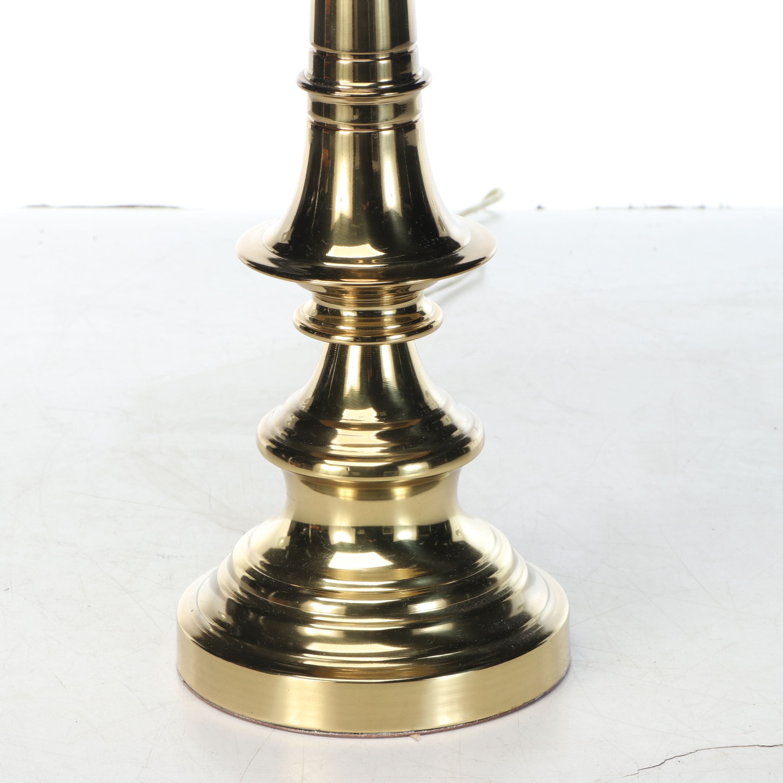 Spun Brass Table Lamp, Vintage