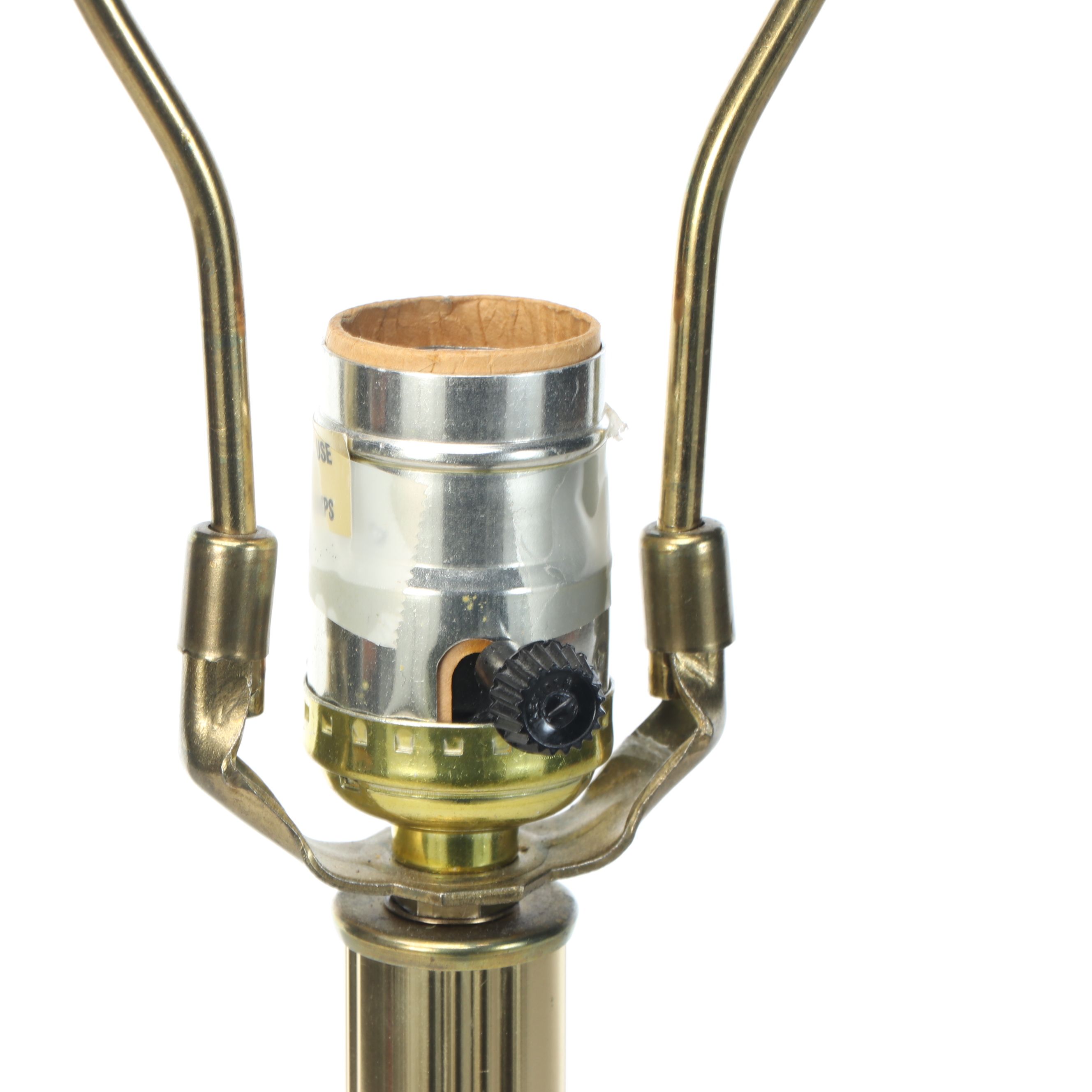 Spun Brass Table Lamp, Vintage