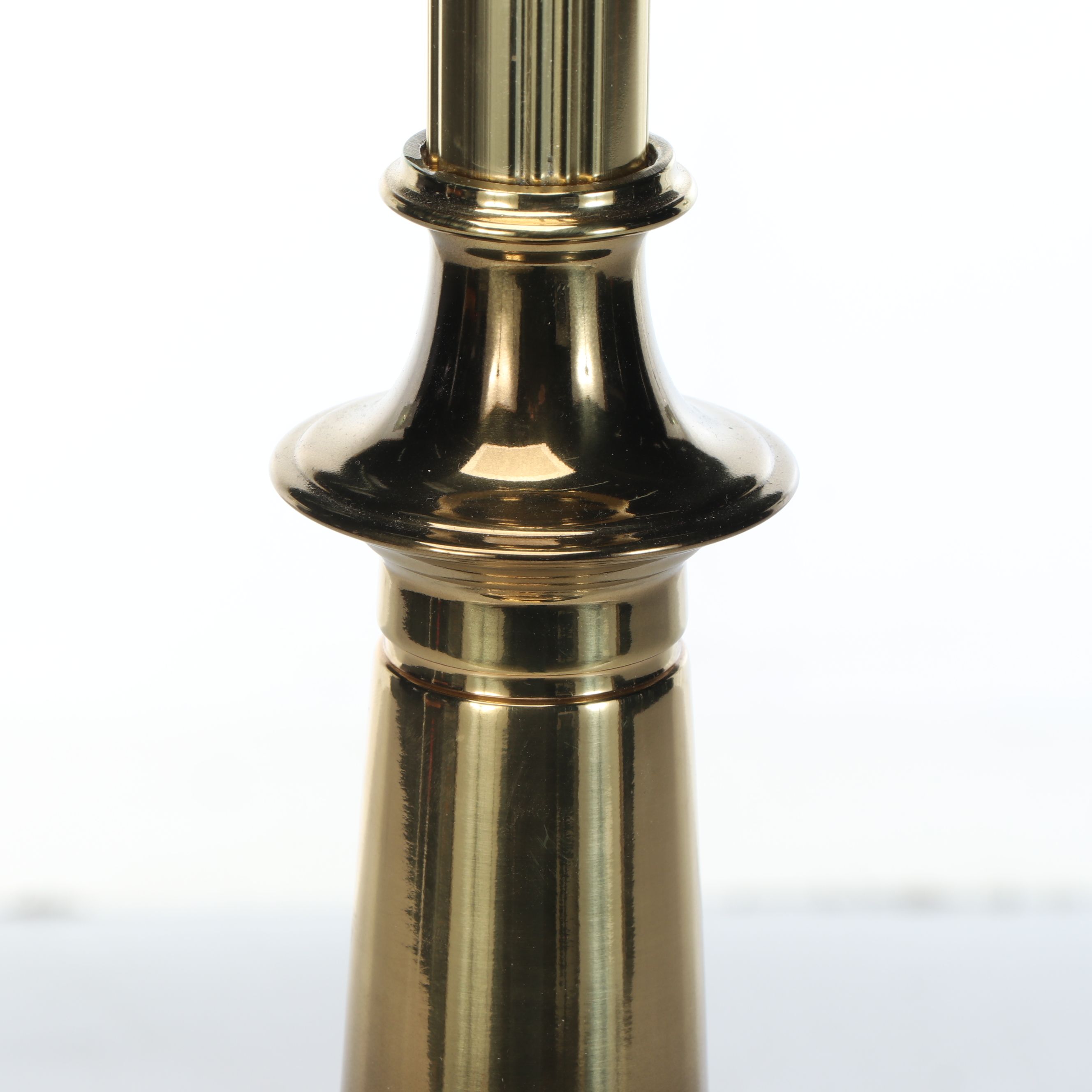 Spun Brass Table Lamp, Vintage