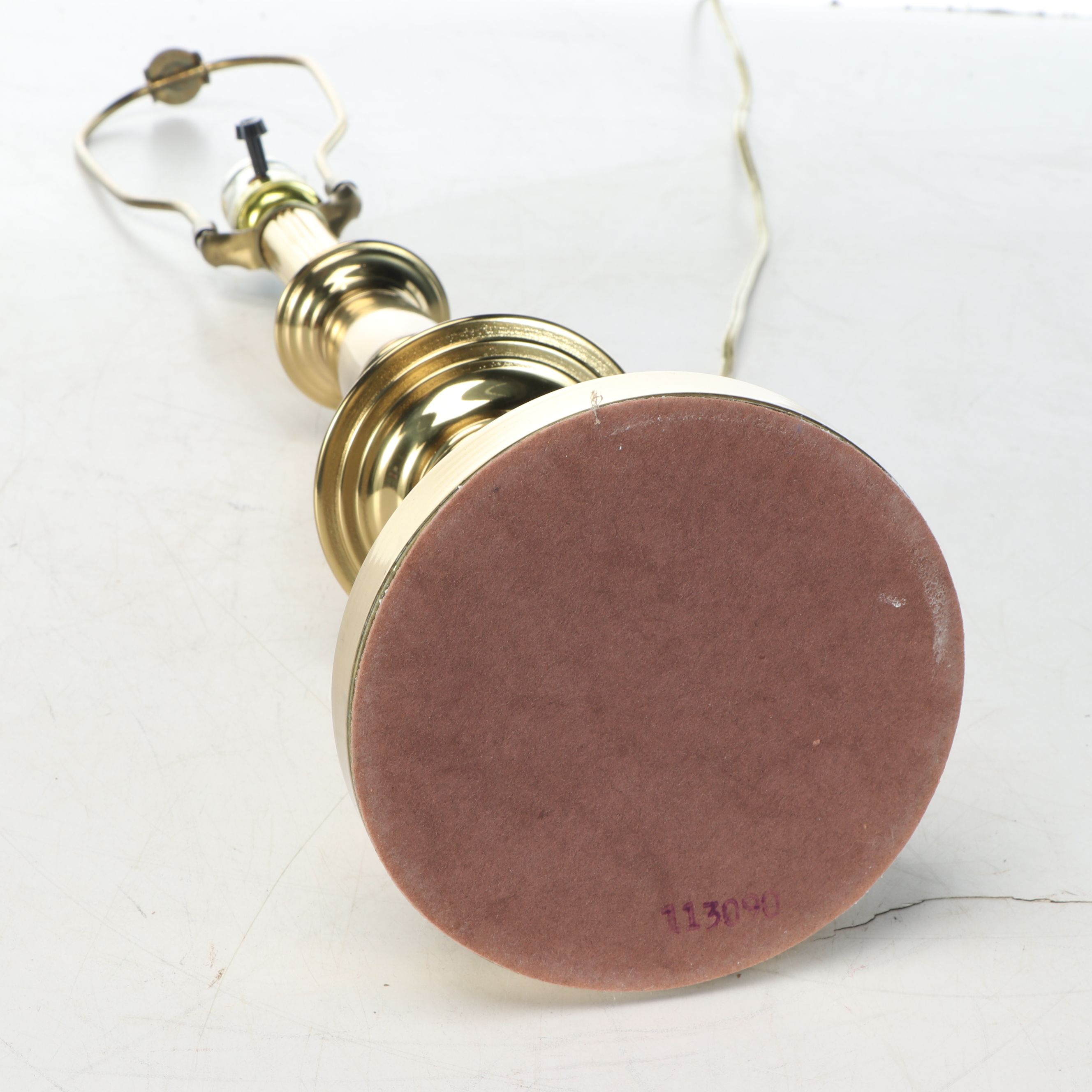 Spun Brass Table Lamp, Vintage