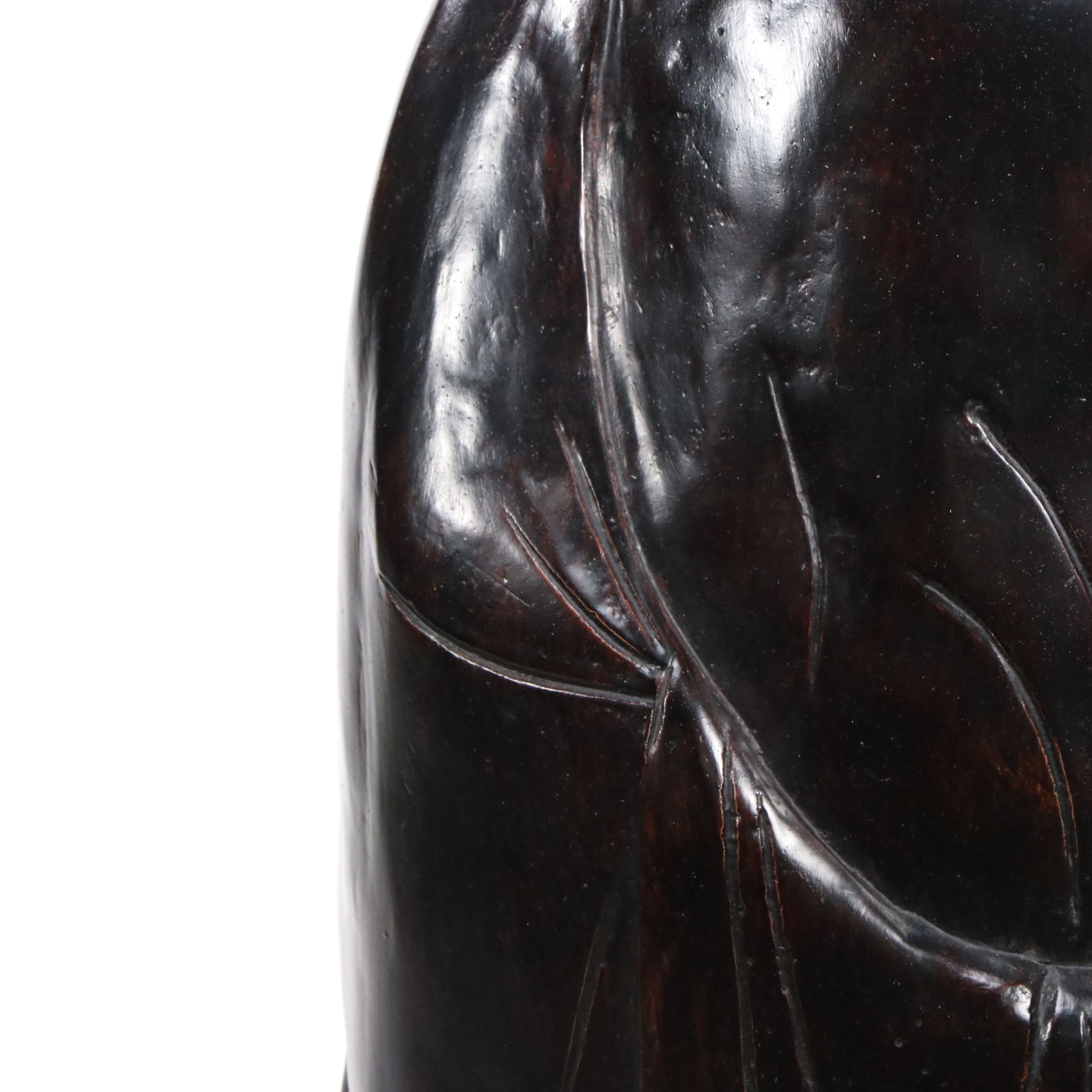 Painted Cast Plaster Standing Floor Sculpture