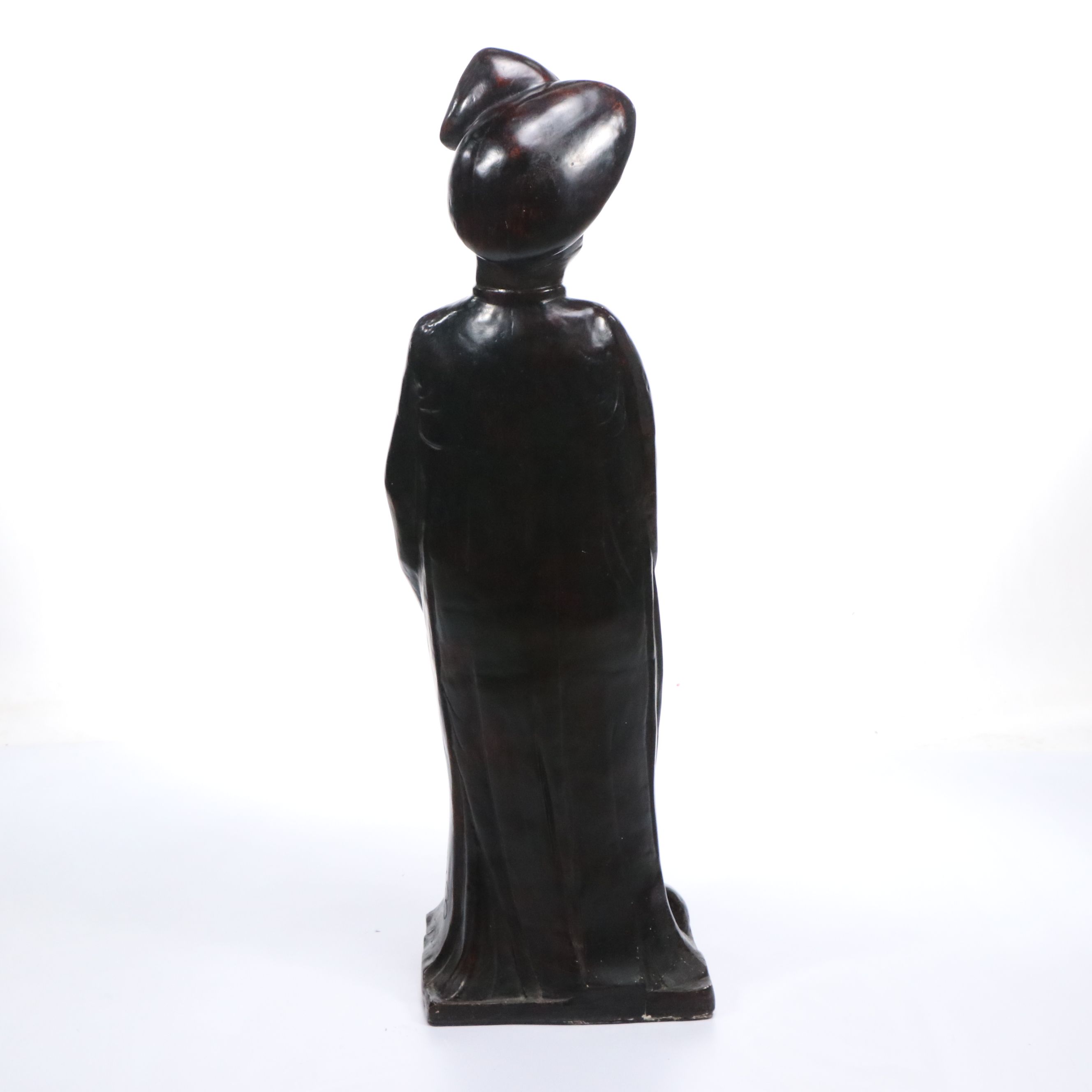 Painted Cast Plaster Standing Floor Sculpture