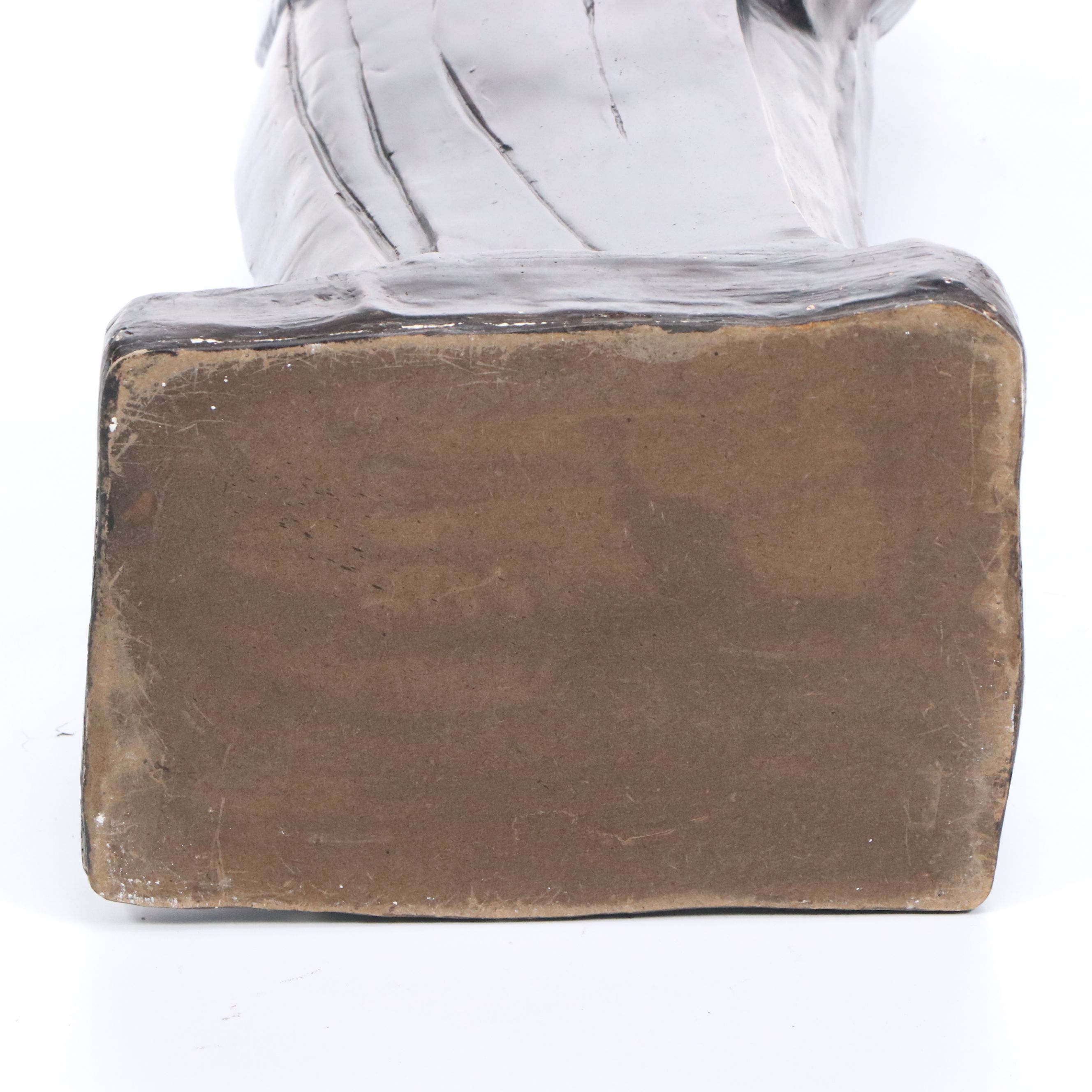 Painted Cast Plaster Standing Floor Sculpture