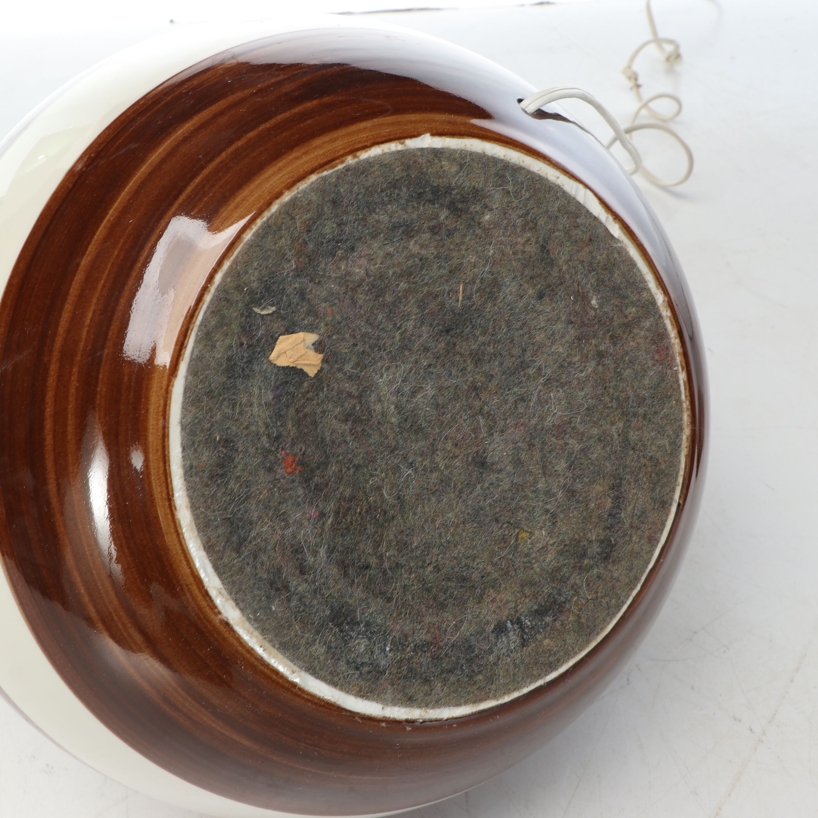 Rustic Floral Brown Glaze Ceramic Urn Table Lamps with Other Table Lamp