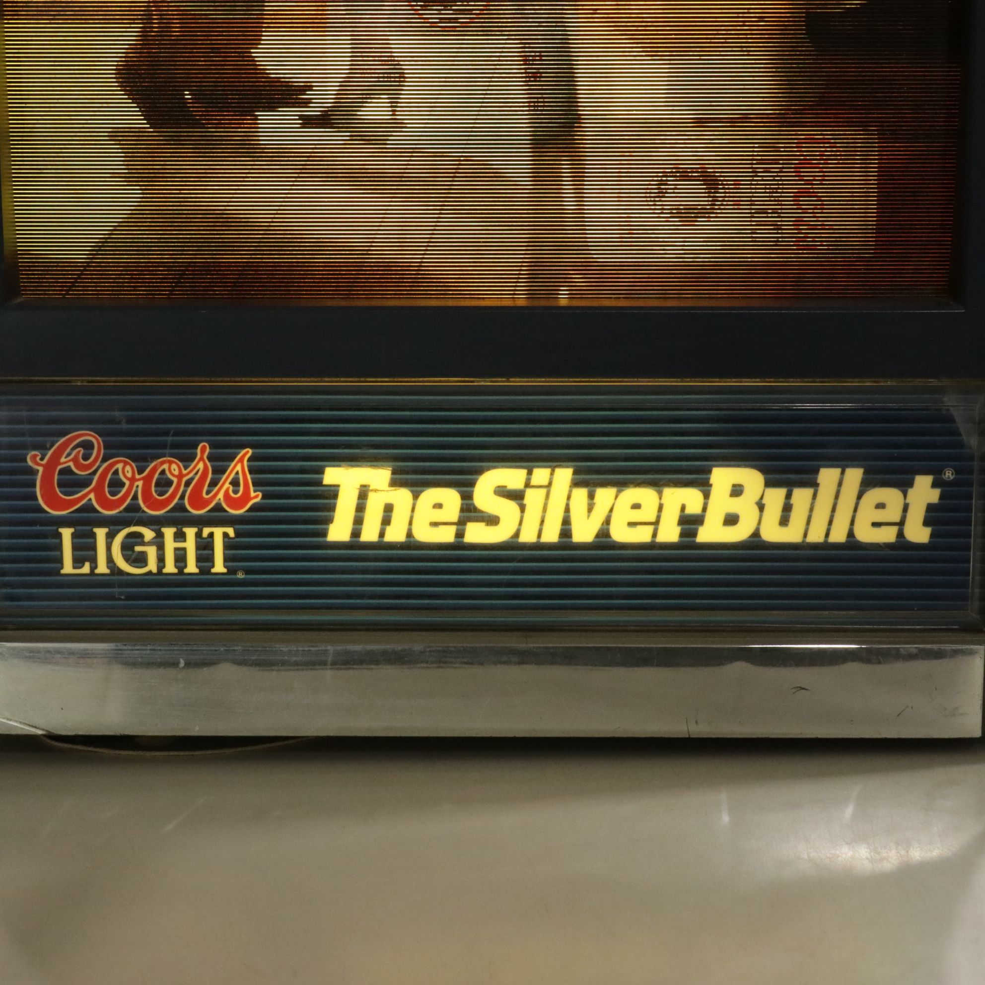 Coors Light "The Silver Bullet" Illuminated Wall Sign, 1988