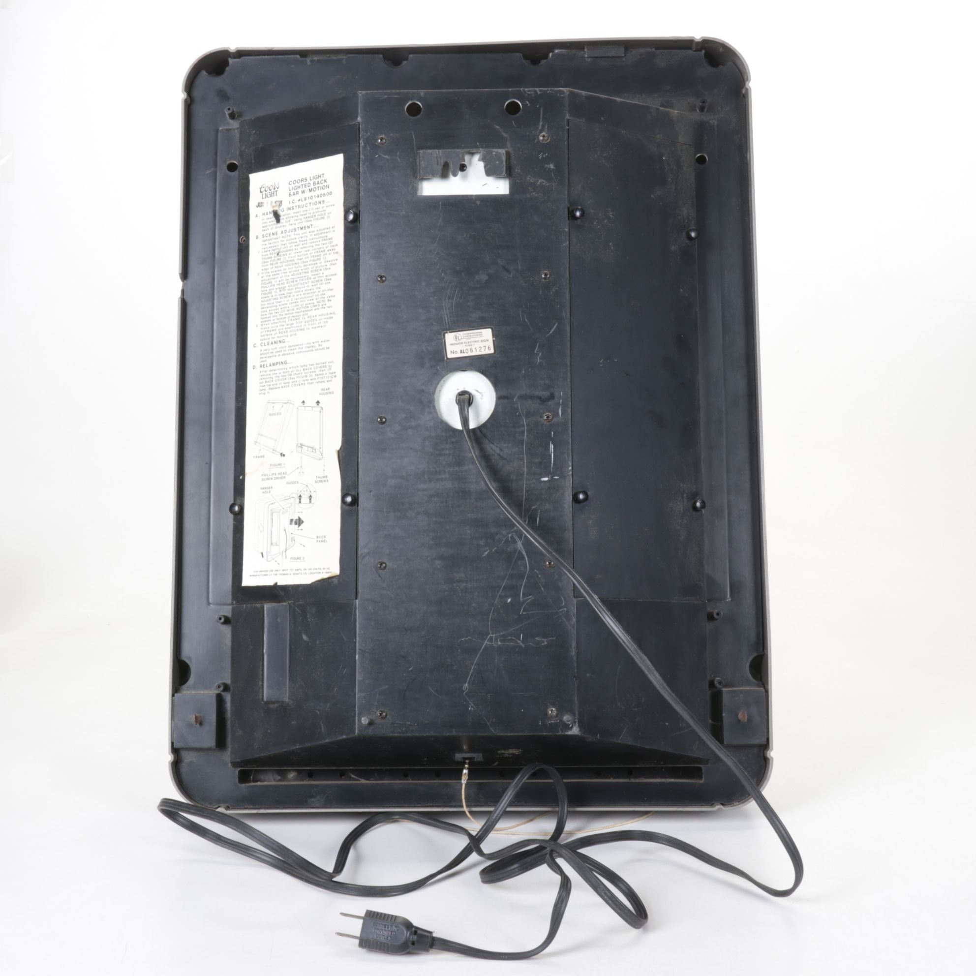 Coors Light "The Silver Bullet" Illuminated Wall Sign, 1988