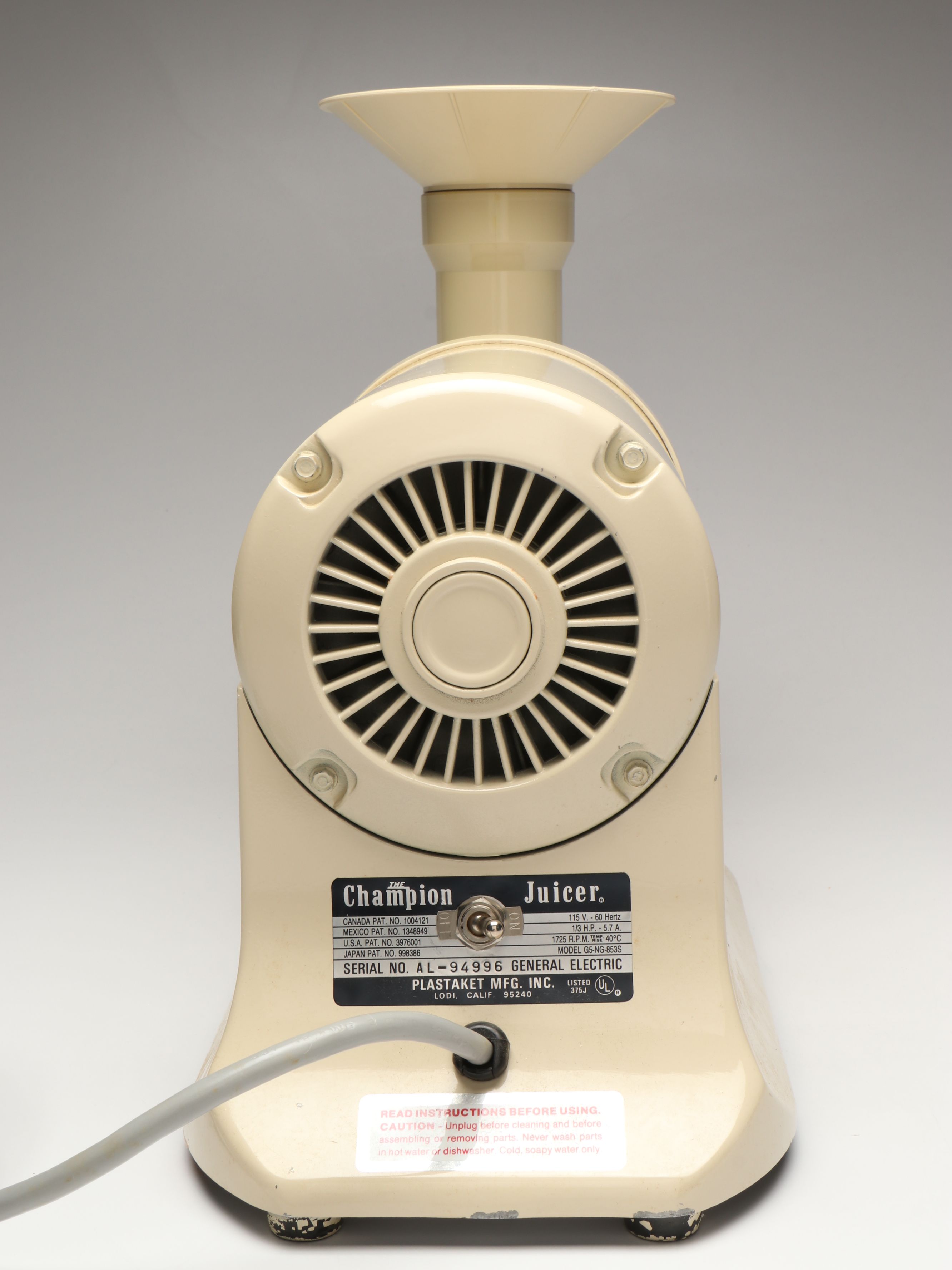 Plastaket Champion Juicer