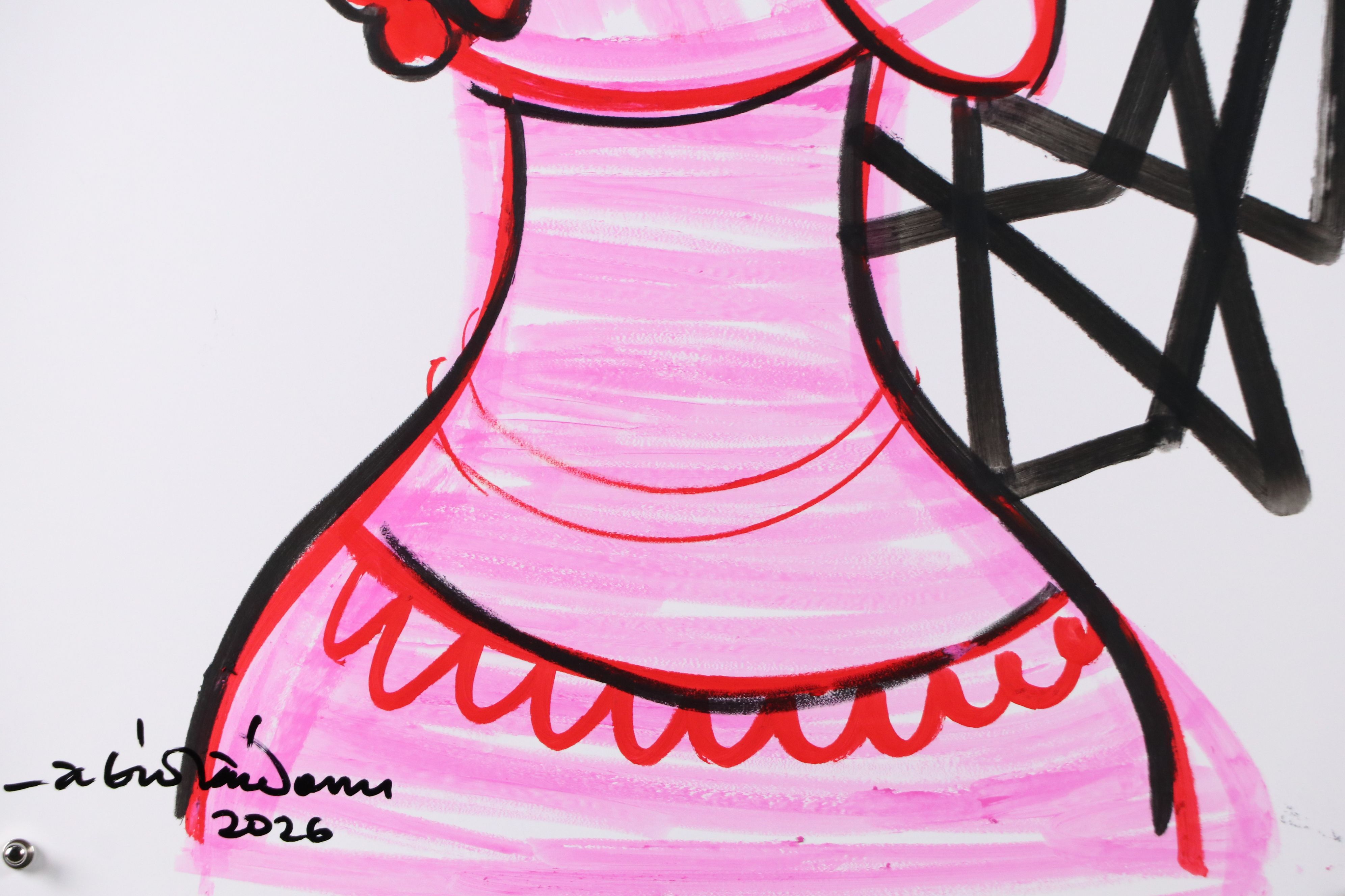 Abiola Idowu Acrylic and Marker Portraits "I am Great" and More, 2026