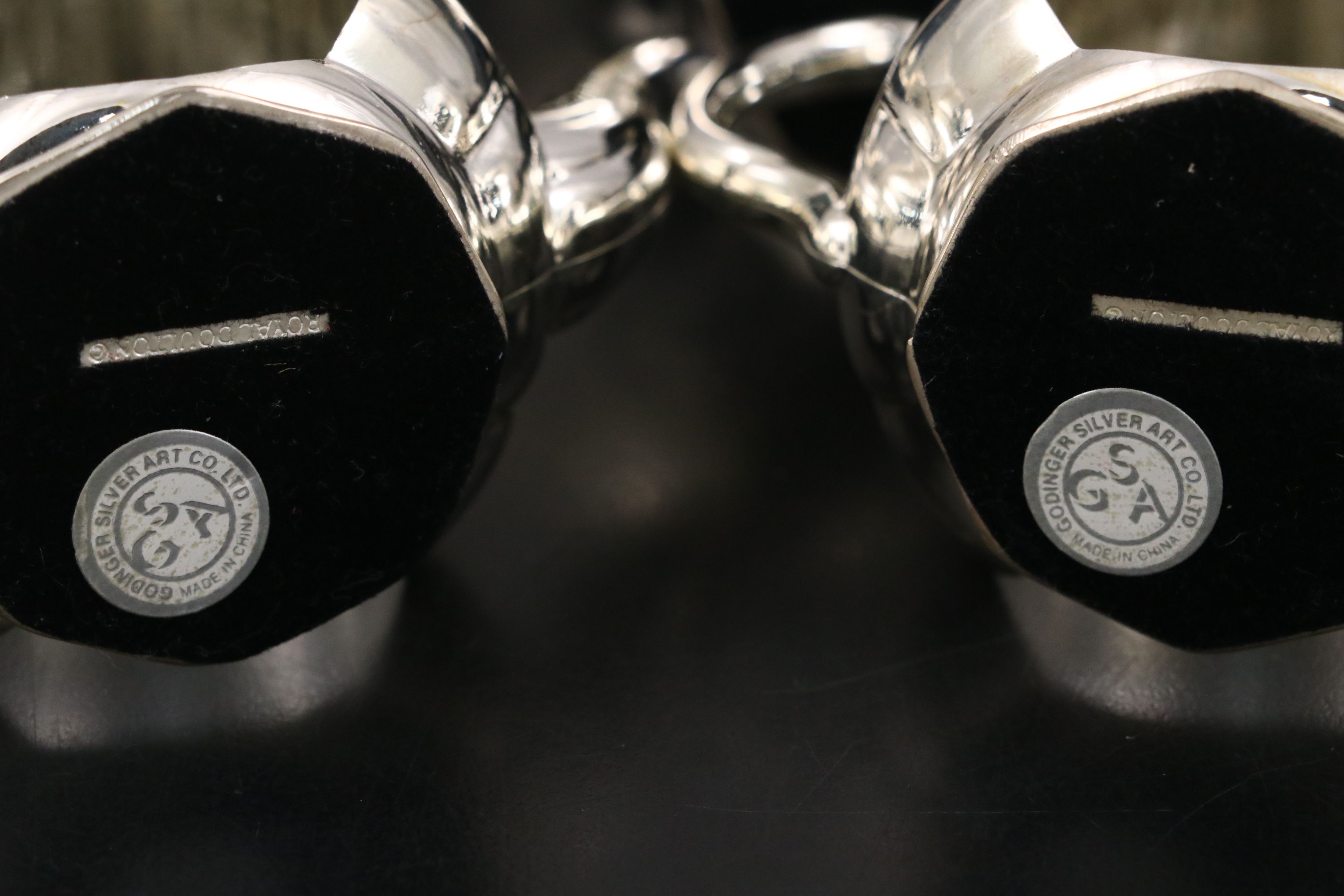 Godinger Silver Plate Teapot-Shaped Napkin Holder and Rings with More Tableware