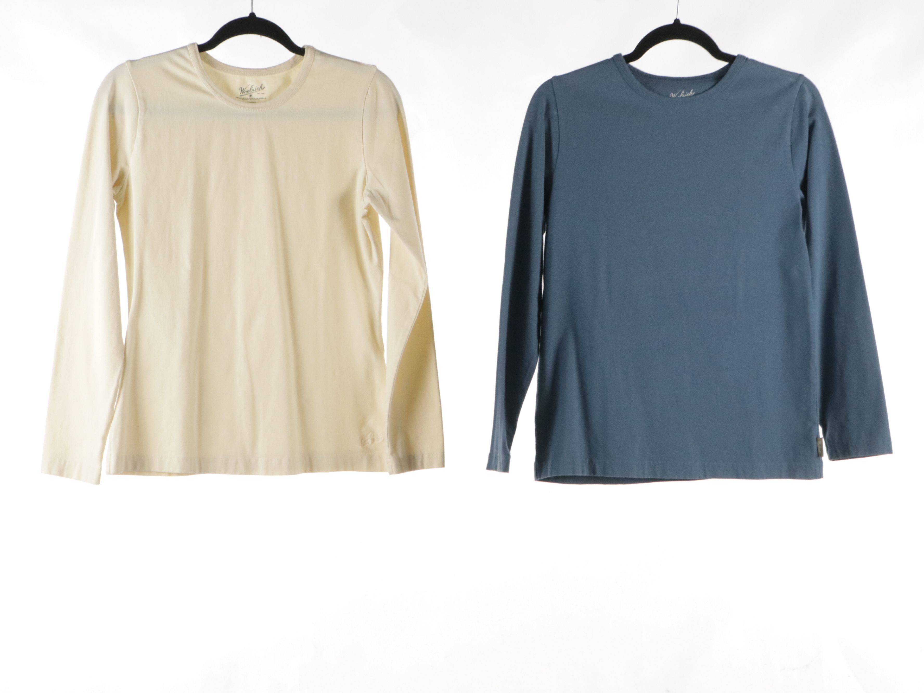 Woolrich and Lauren Ralph Lauren Basic Long Sleeve Tops in Cotton Blends